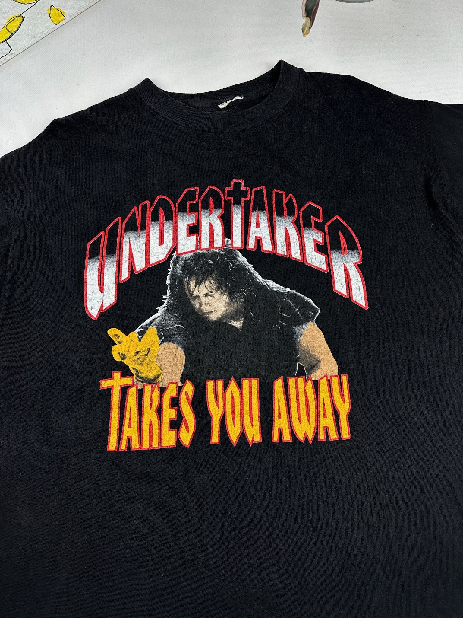 Vintage Vintage The Undertaker T-Shirt WWF WWE Wrestling Size US L / EU 52-54 / 3 - 2 Thumbnail