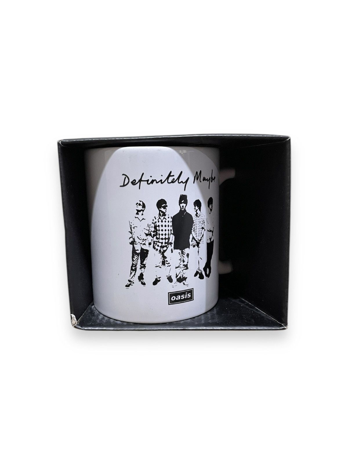 Band Tees OASIS DEFINITELY MAYBE GROUP WHITE COFFEE MUG (2025) Size ONE SIZE - 2 Thumbnail