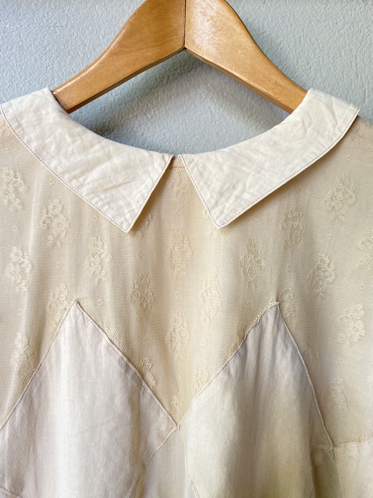 Sunao Kuwahara Sunao Kuwahara diamond patchwork blouse Size ONE SIZE - 12 Thumbnail