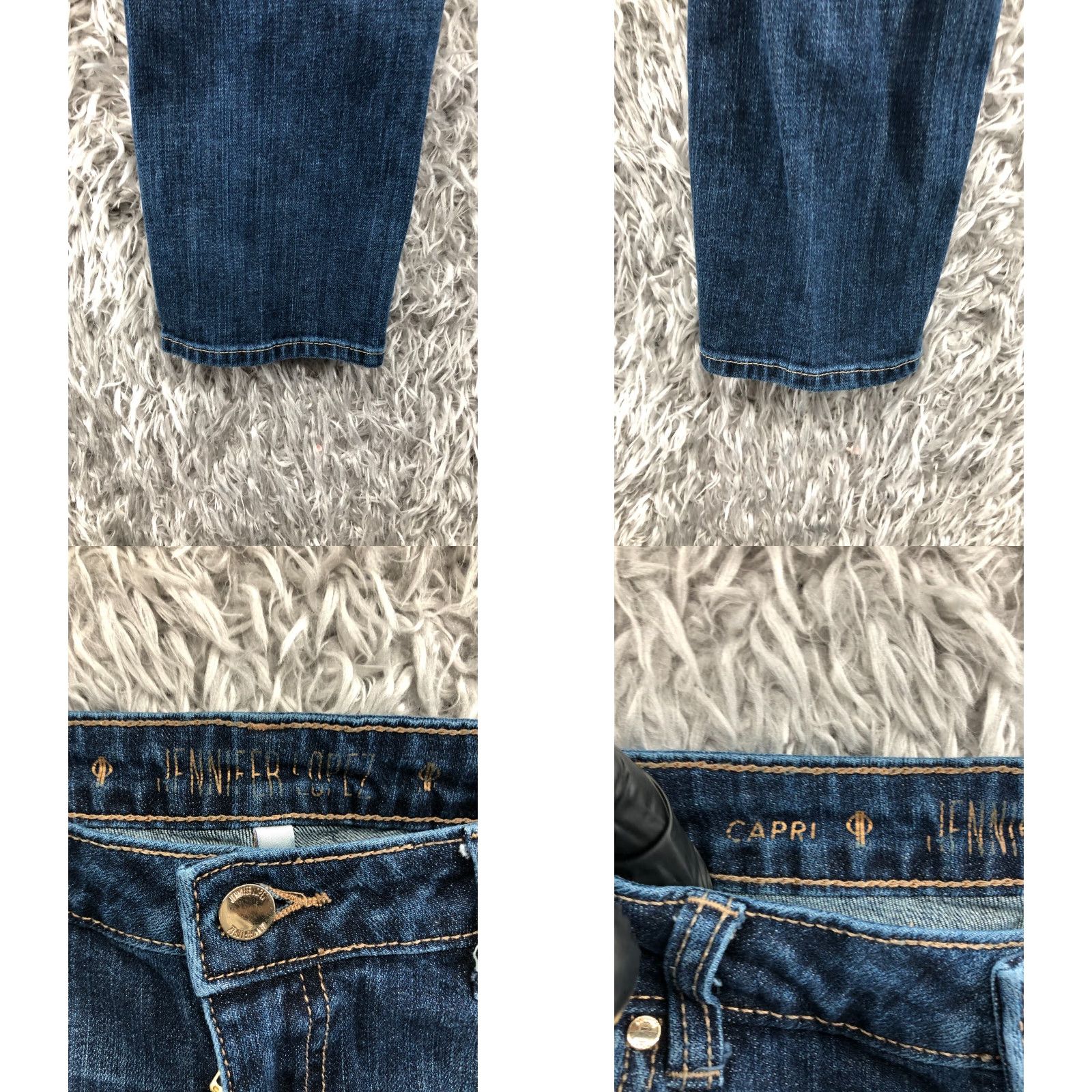 Vintage Jennifer Lopez Capri Jeans Womens Medium Blue Wash Size 6 Size 28" / US 6 / IT 42 - 8 Thumbnail