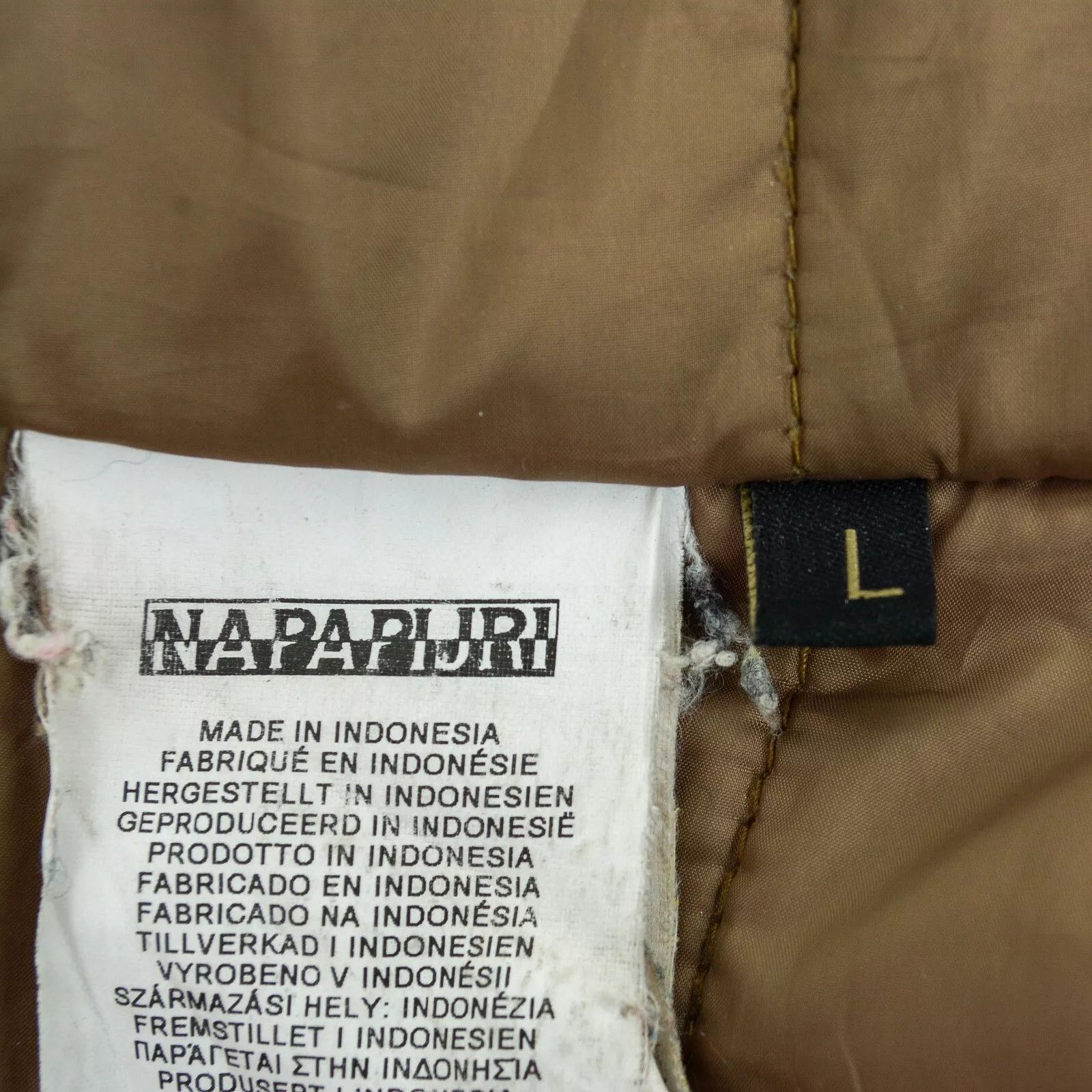 Napapijri Women L Parka Coat Hooded Overcoat Mac Jacket Windbreaker Size L / US 10 / IT 46 - 3 Thumbnail
