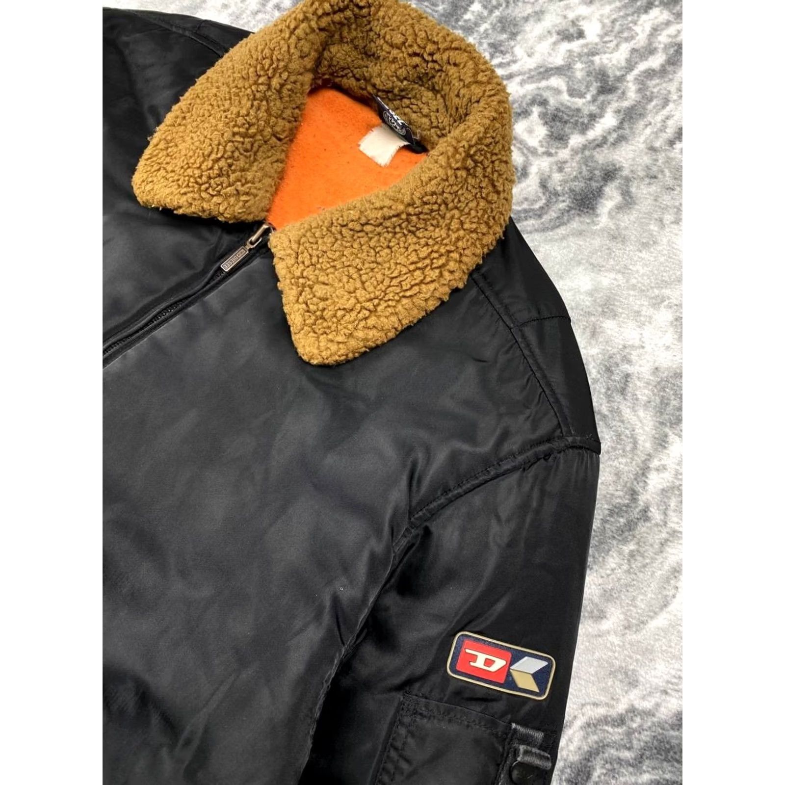 Diesel VINTAGE Diesel Bomber Jacket Men Size 2XL Black Shearling Aviator Size US XXL / EU 58 / 5 - 2 Thumbnail