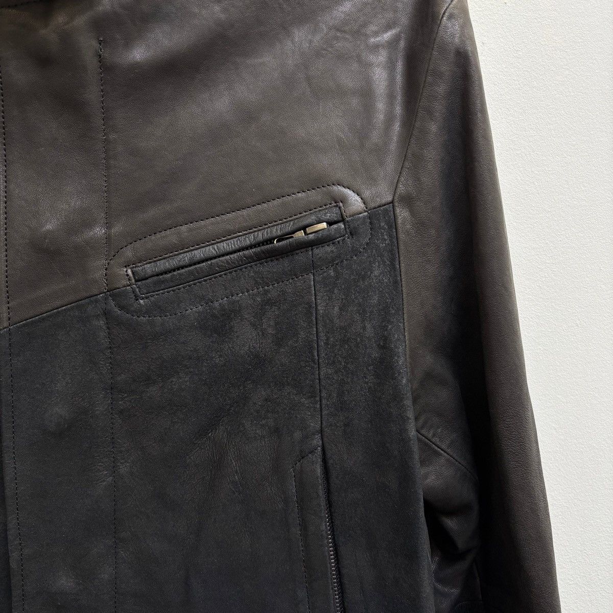 Julius Julius_7 Leather & Suede Biker Jacket Size US S / EU 44-46 / 1 - 5 Thumbnail