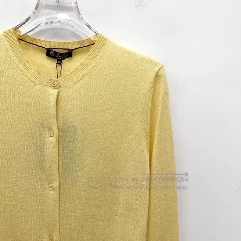 Loro Piana Loro Piana Yellow cashmere collar single-breasted long-sle Size XS / US 0-2 / IT 36-38 - 3 Thumbnail