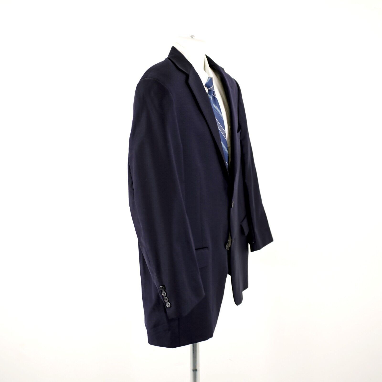 Hart Schaffner Marx Hart Schaffner Marx Wool Blue 2 Button Blazer 44R Made In US Size 44R - 8 Thumbnail