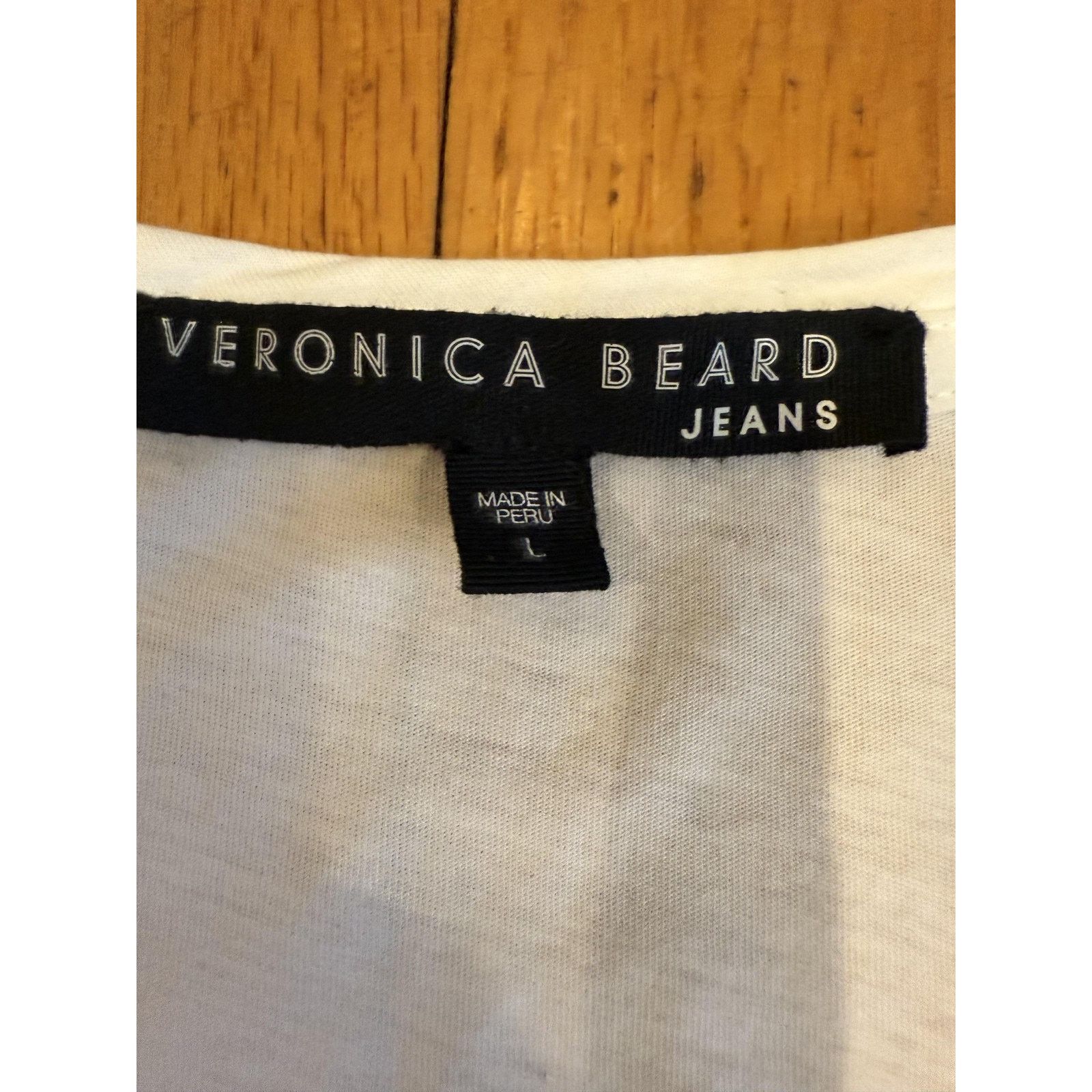 Veronica Beard Veronica Beard Dress Large White Eyelet V-Neck Pima Cotton Size L / US 10 / IT 46 - 4 Thumbnail