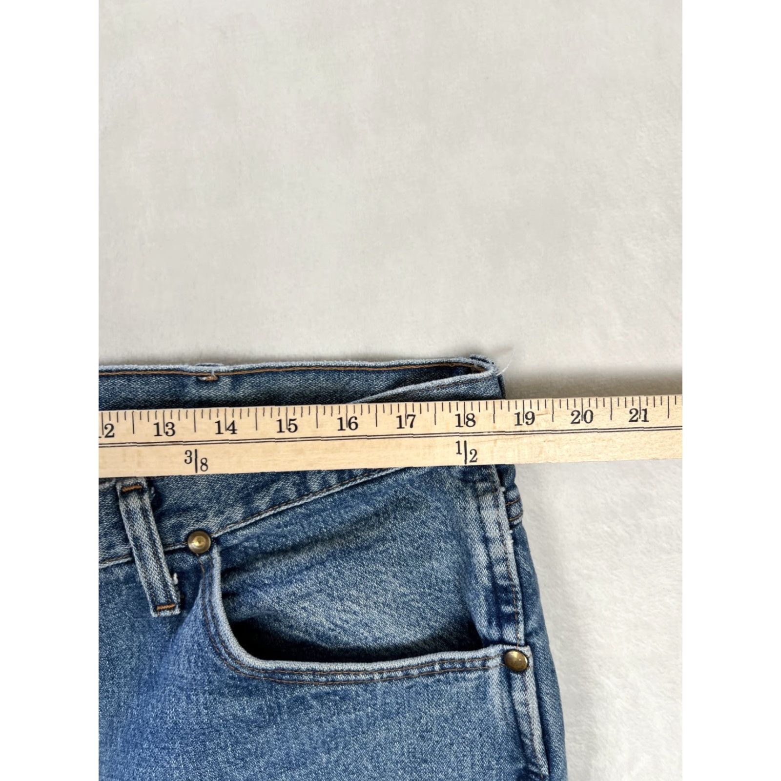 Wrangler Wrangler Slim Fit Cowboy Jeans Denim 36x30 Mens Blue Cotton 5-Pocket Cowboy Cut Straight Regular Inseam 30 Vintage: No Size US 36 / EU 52 - 4 Thumbnail