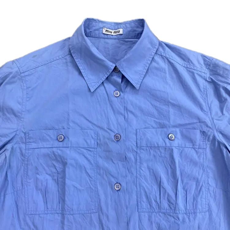Miu Miu Miu Miu Basic Shirt Size XS / US 0-2 / IT 36-38 - 2 Thumbnail