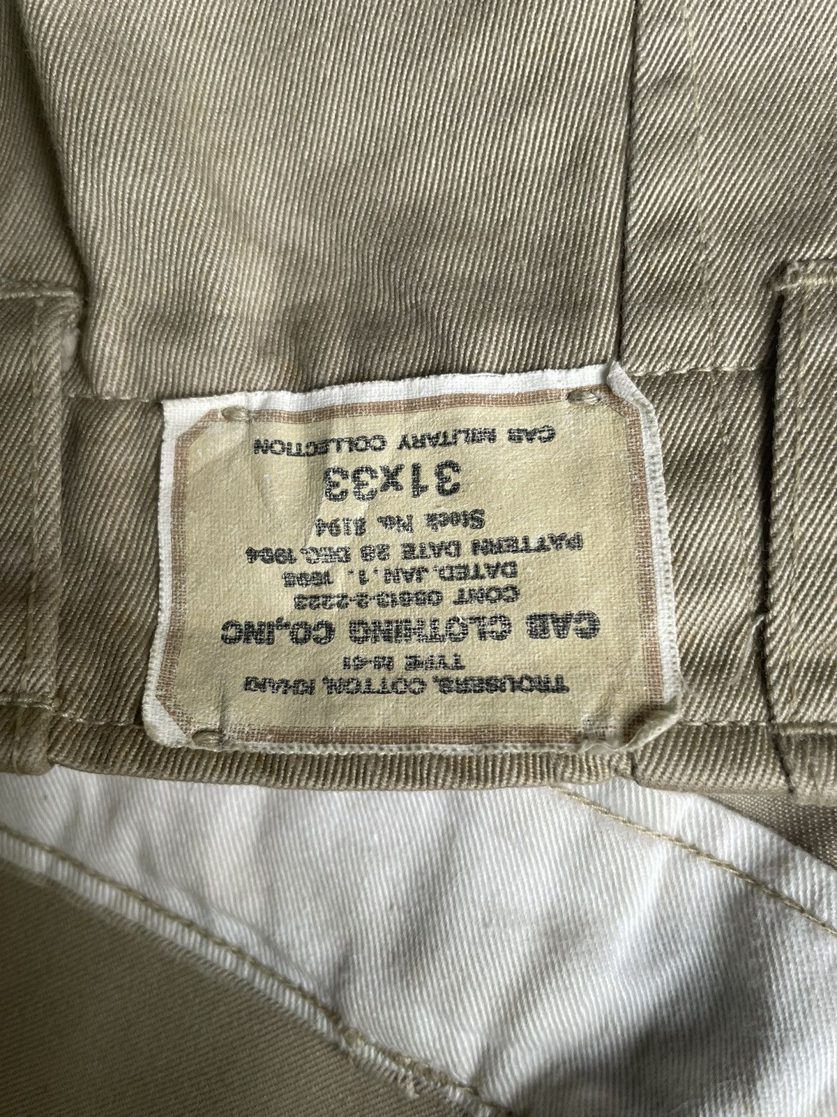 Japanese Brand Vintage Cab Clothing M-41 Military Chino Size US 30 / EU 46 - 13 Thumbnail