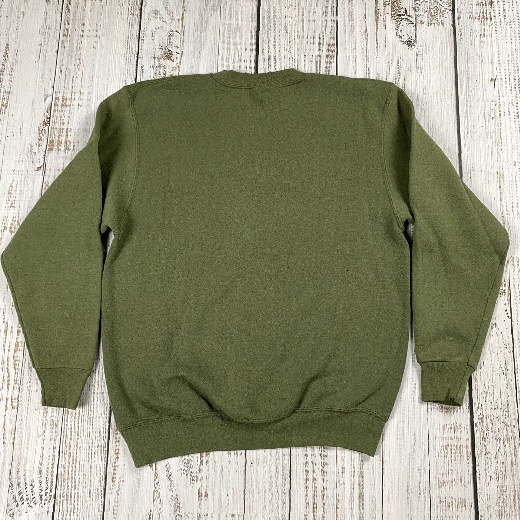 Vintage VTG US TEXTILES US MARINES PT OD GREEN SWEATSHIRT CREWNECK 50/50 USA MADE MEDIUM HOPPER GREEN MARINES PT MILITARY Mens Size US M / EU 48-50 / 2 - 6 Thumbnail