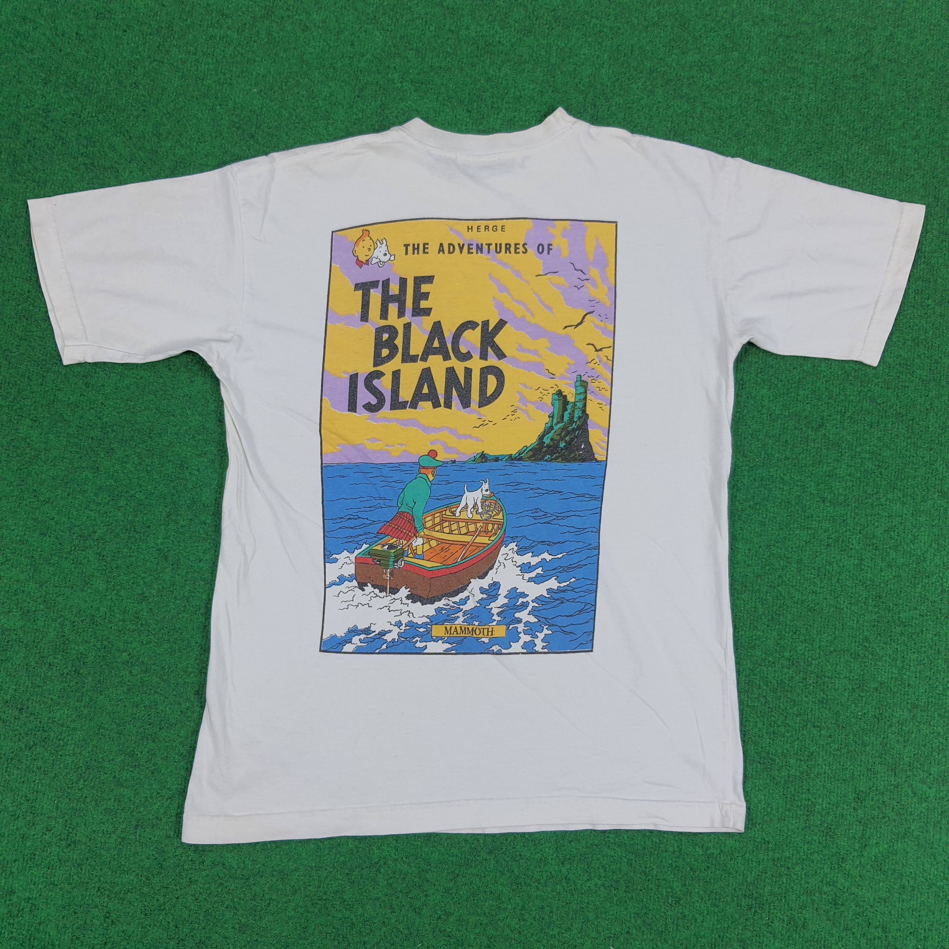 Vintage Vintage The Adventure of Tintin The Black Island Tshirt Size US M / EU 48-50 / 2 - 1 Thumbnail