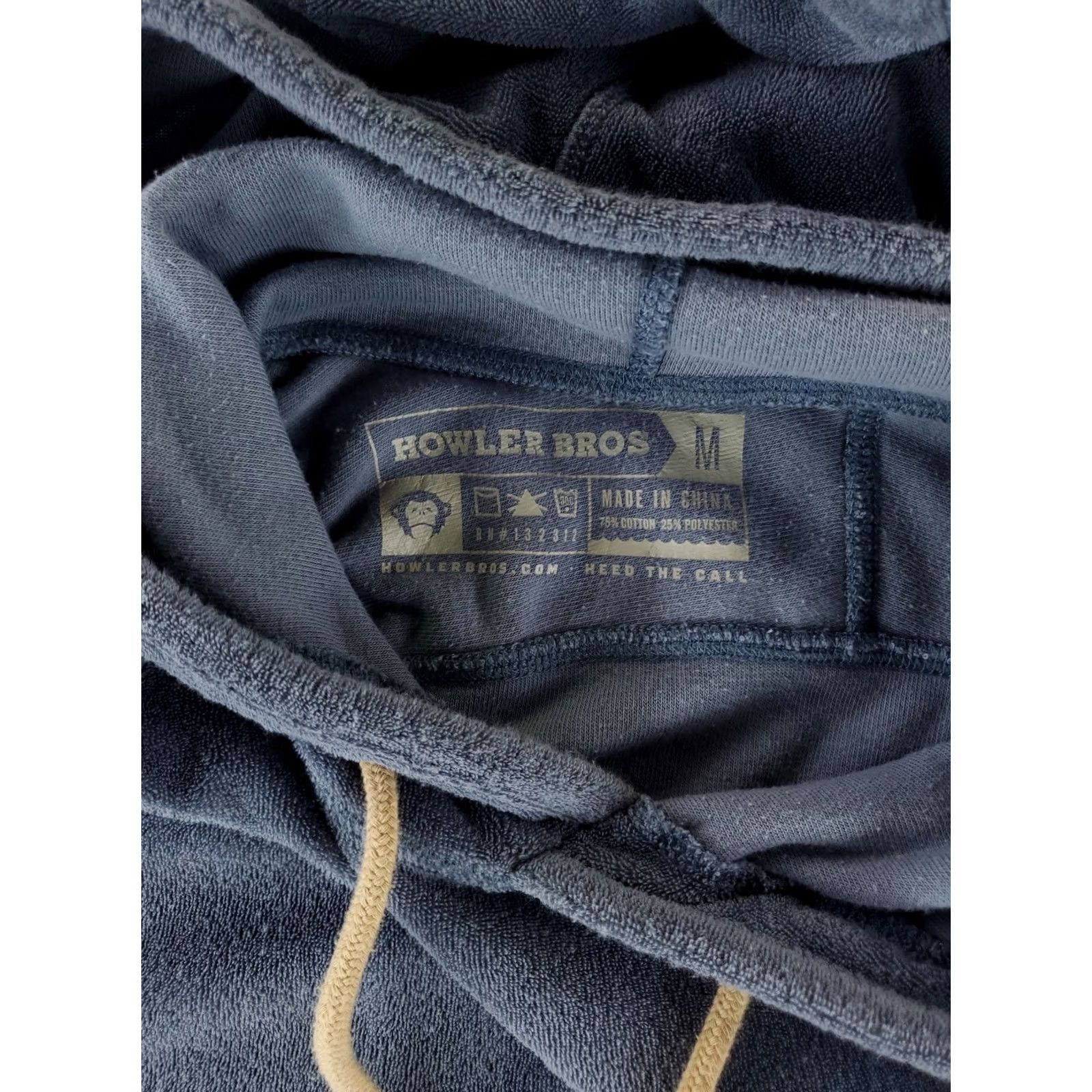 Howler Brothers Howler Brothers Hoodie Terry Cloth Blue Long Sleeve Thumb Holes Mens M Size US M / EU 48-50 / 2 - 3 Thumbnail