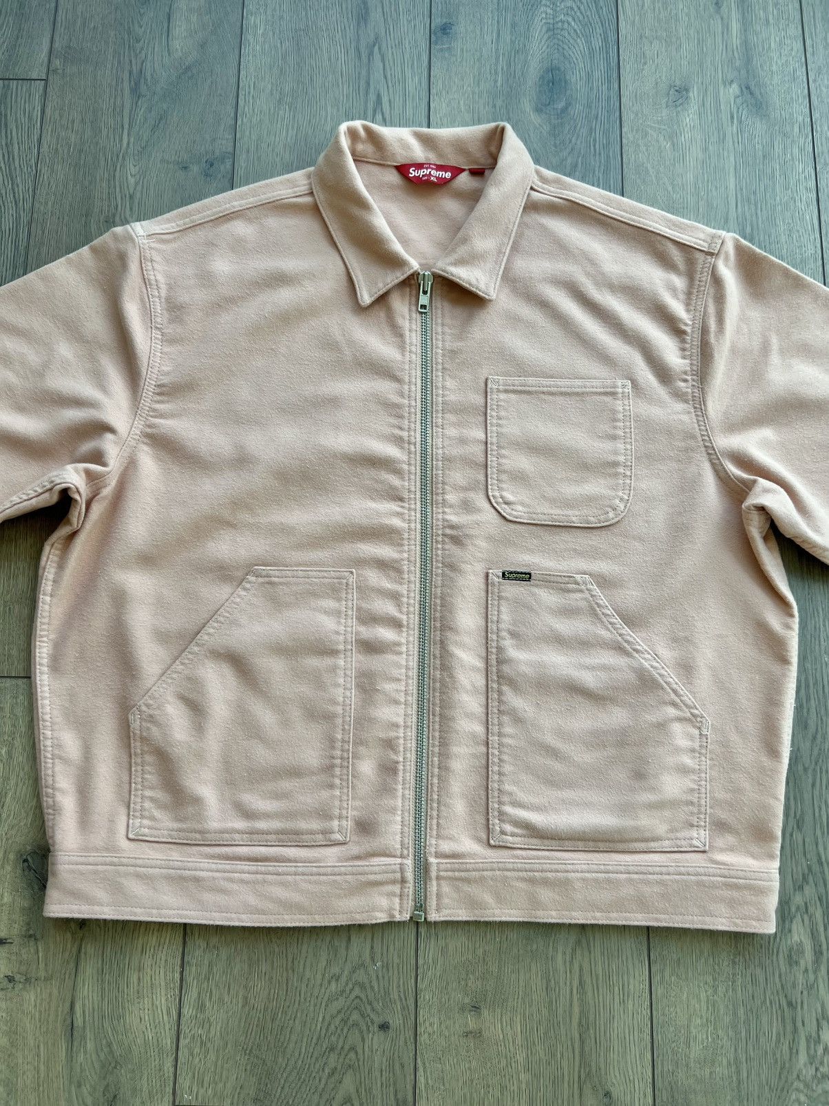 Supreme Moleskin Work Jacket Dusty Pink Medium