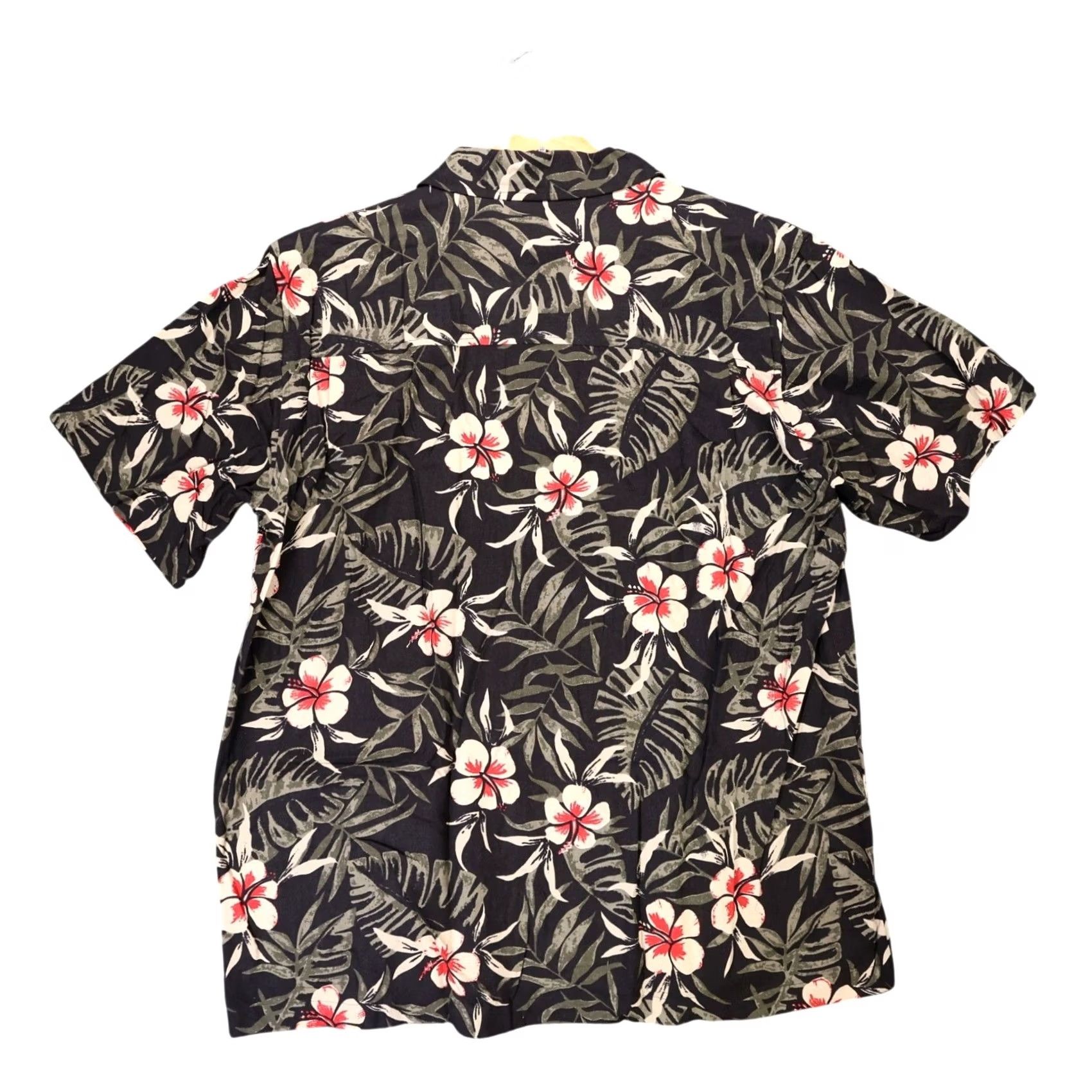 Vintage VINTAGE Untied Shirt Mens XL Black Silk Floral Tropical 90s Button Up Size US XL / EU 56 / 4 - 2 Thumbnail