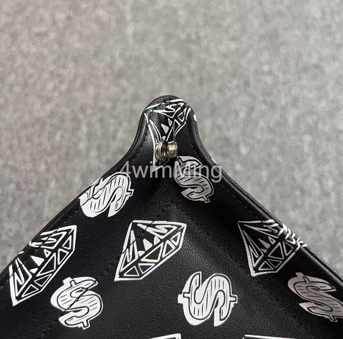 Billionaire Boys Club BBC EU Diamond & Dollar Black All‑Over Print Leather Tray Size ONE SIZE - 5 Thumbnail