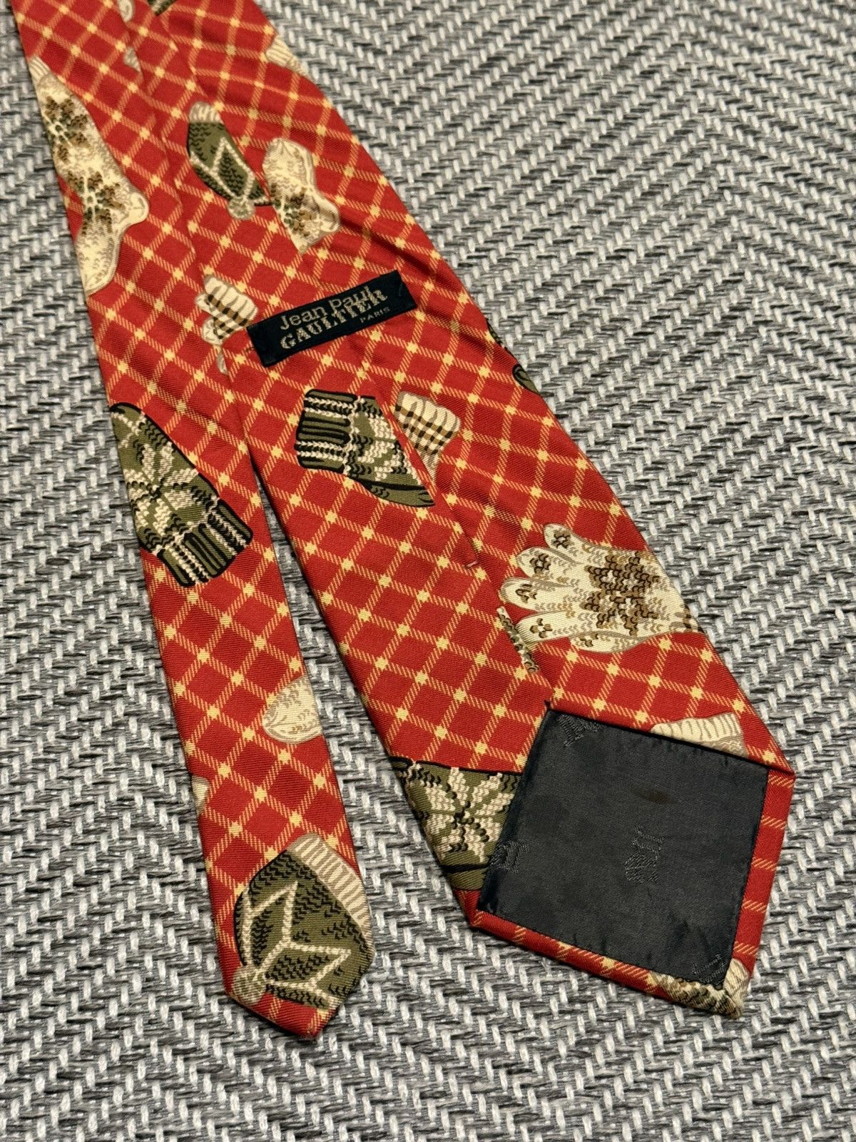 Jean Paul Gaultier Jean Paul Gaultier Knitwear Motif Tie Size ONE SIZE - 4 Thumbnail