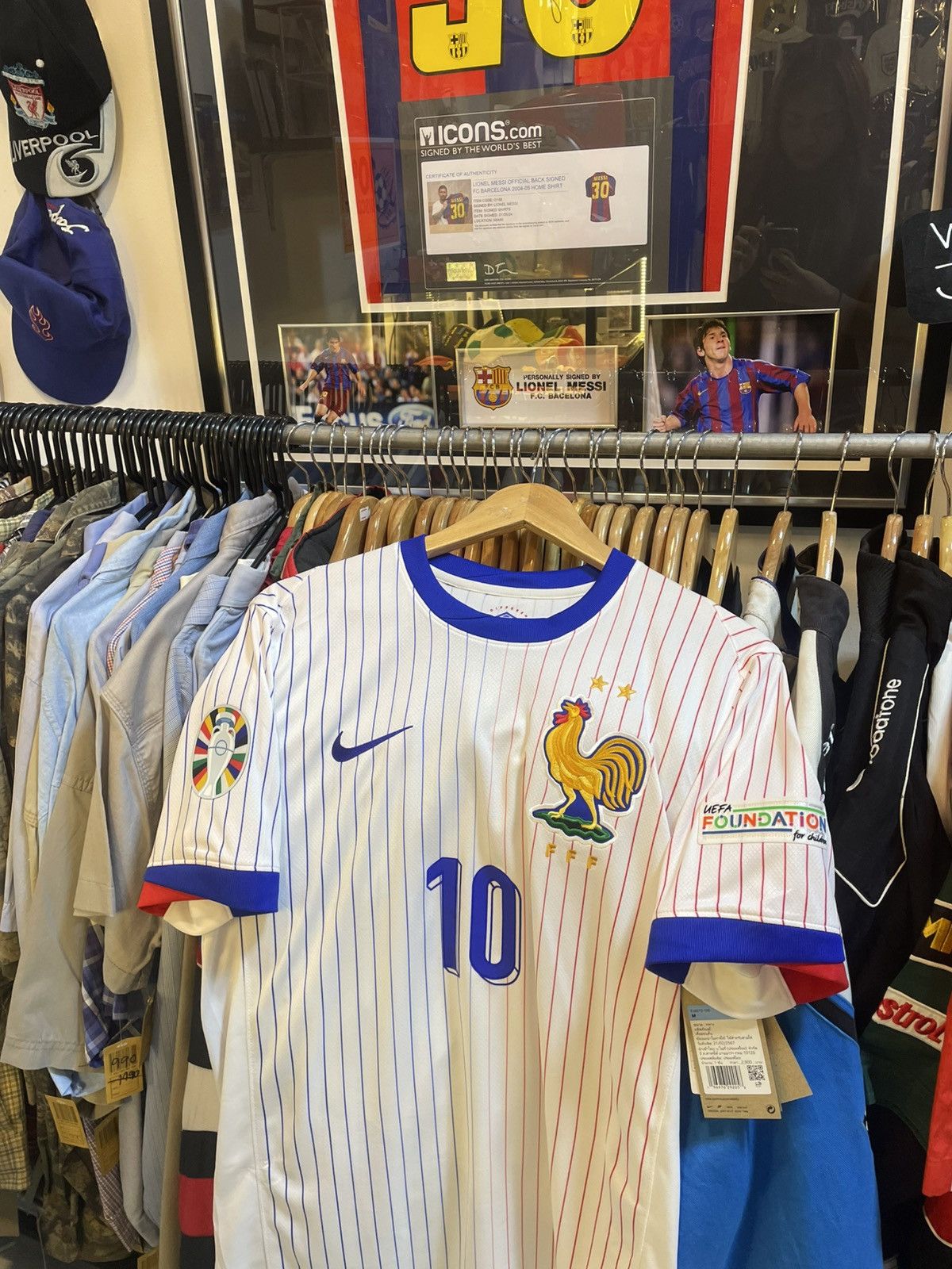 Other 2023-2024 France Football Away Kit MBAPPE 10 Size US M / EU 48-50 / 2 - 3 Thumbnail