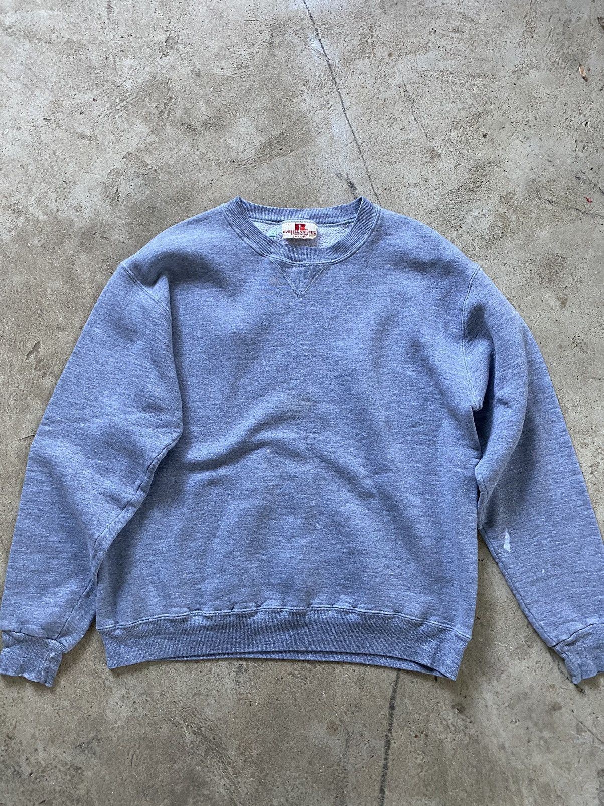 Russell Athletic 70s True Vintage Russell Athletic Grey blank sweatshirt Sz L Size US L / EU 52-54 / 3 - 1 Thumbnail