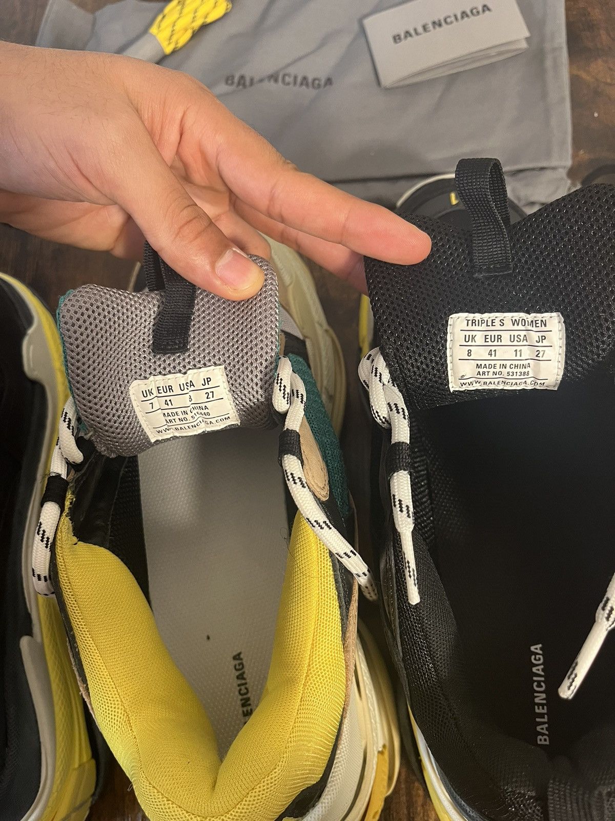 Balenciaga × Designer Balenciaga Triple S Predistressed 2018 (Real Leather) Size US 8 / IT 38 - 8 Thumbnail