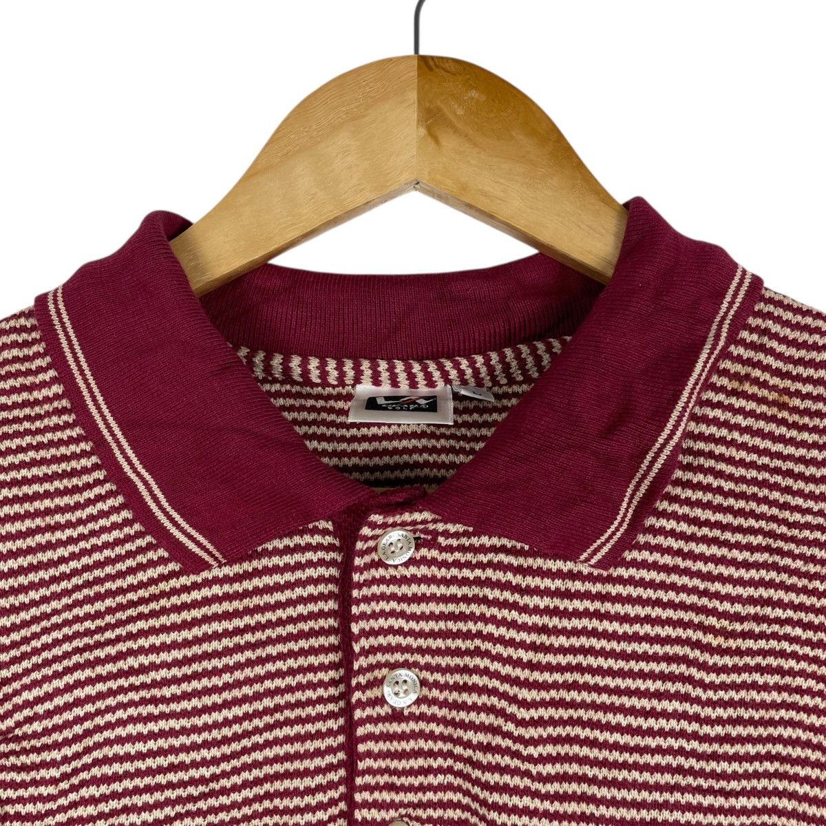 La Gear Vintage 80s LA GEAR Golfer Stripe Polo Shirt Size US L / EU 52-54 / 3 - 4 Thumbnail