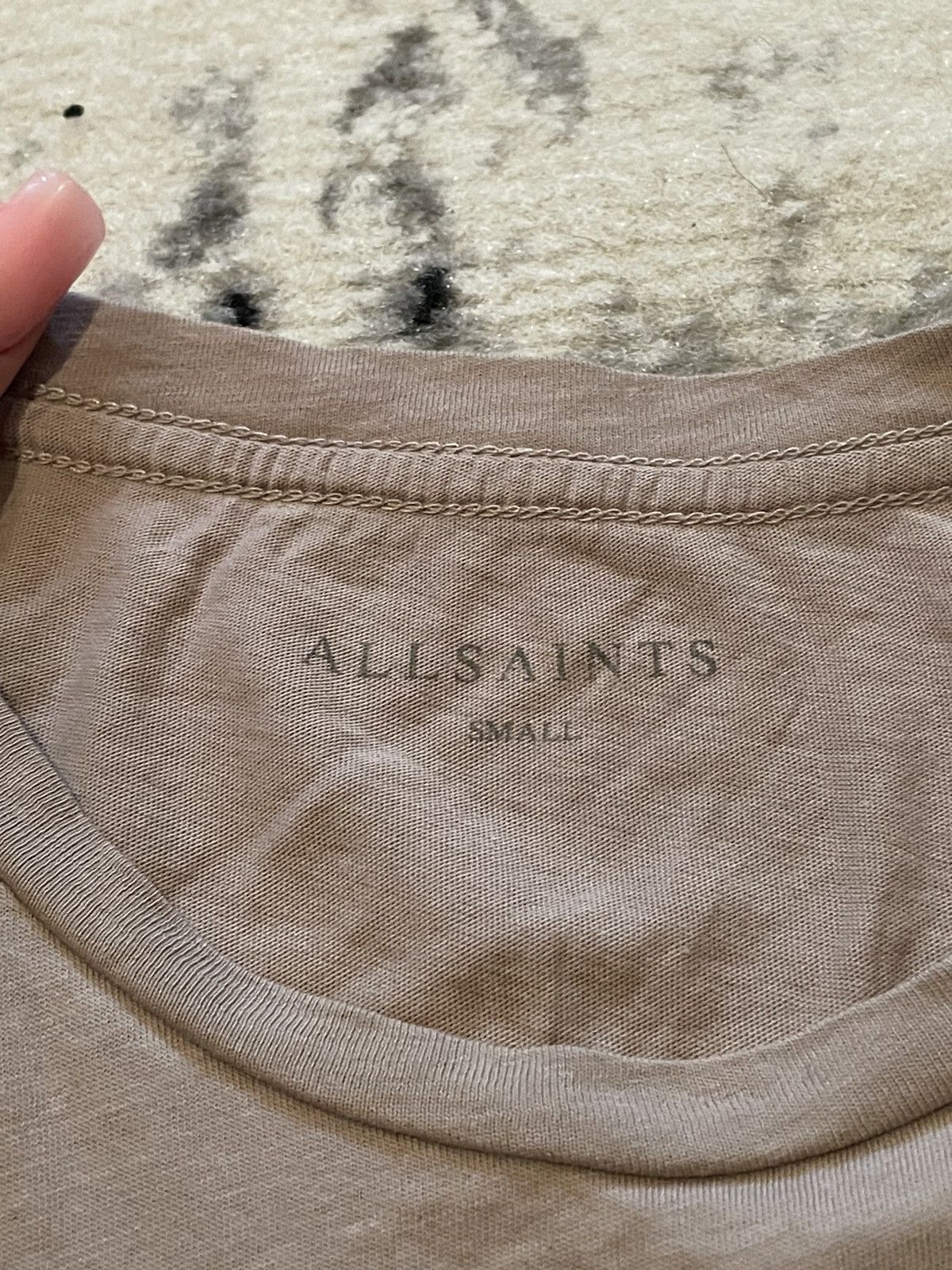 Allsaints × Vintage Allsaints Tee Vintage Streetwear Mini Logo Y2k Designer S Size US S / EU 44-46 / 1 - 5 Thumbnail