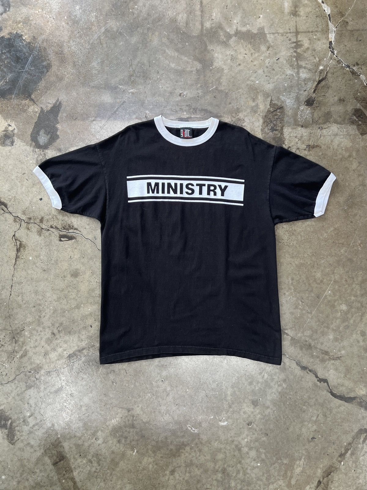 Band Tees Vintage 90s Ministry Dark Side of the Spoon Ringer Tee XL Size US XL / EU 56 / 4 - 2 Thumbnail