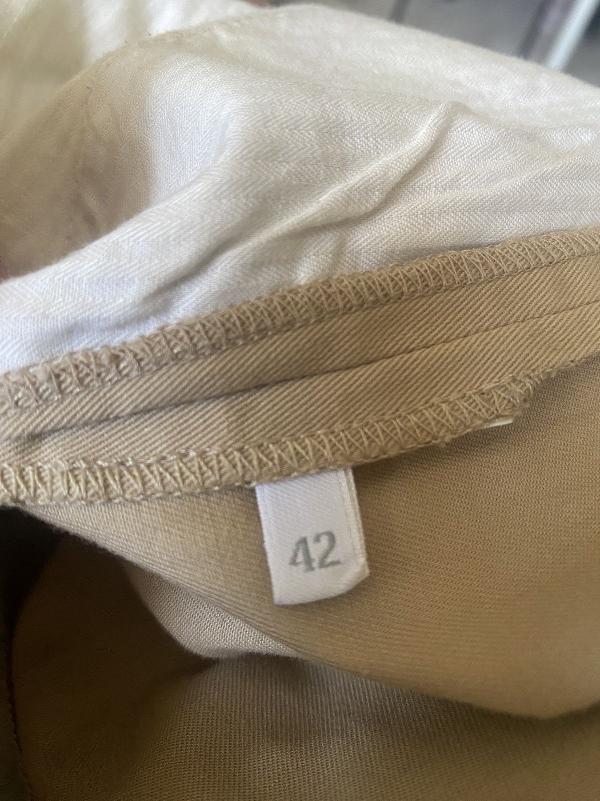 Prada Vintage beige luxury prada women pants Size 28" / US 6 / IT 42 - 3 Thumbnail