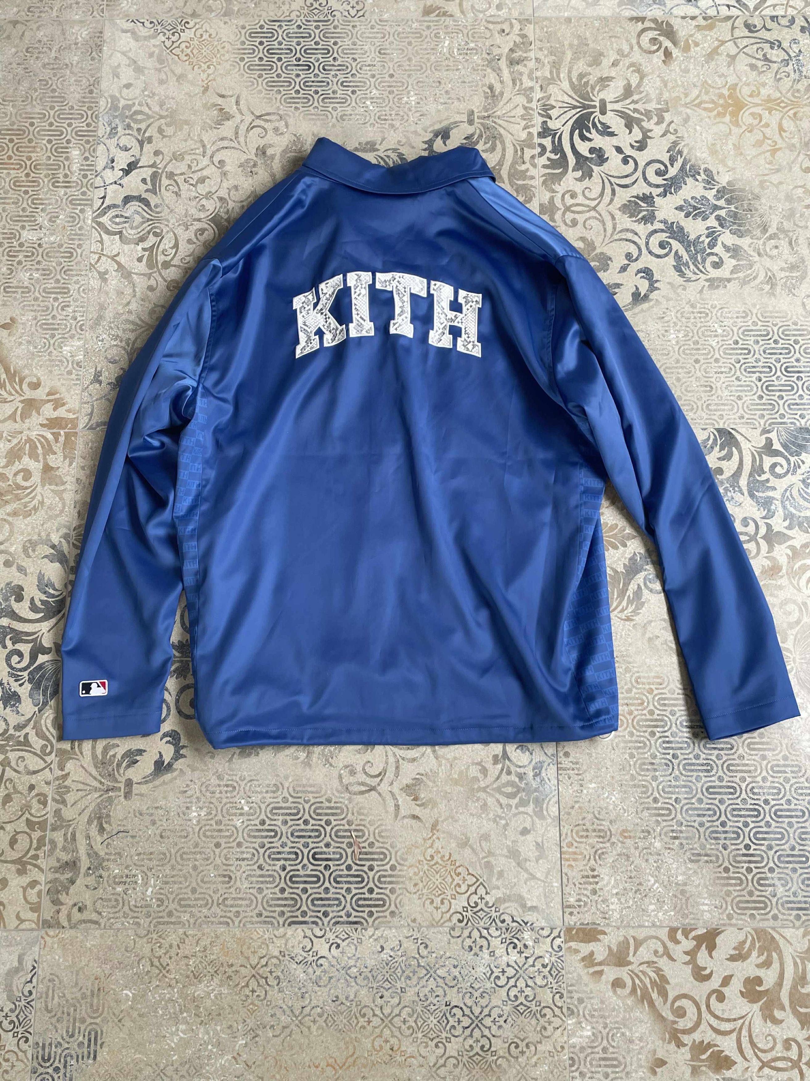 Kith Kith x Dodgers La MLB coaches Jacket Blue Size L Size US L / EU 52-54 / 3 - 3 Thumbnail