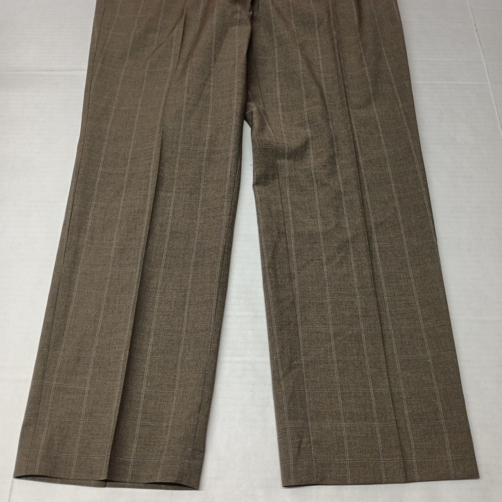 Perry Ellis Perry Ellis Portfolio Modern Dress Pants Mens 34x30 Blue Tan Size US 34 / EU 50 - 3 Thumbnail