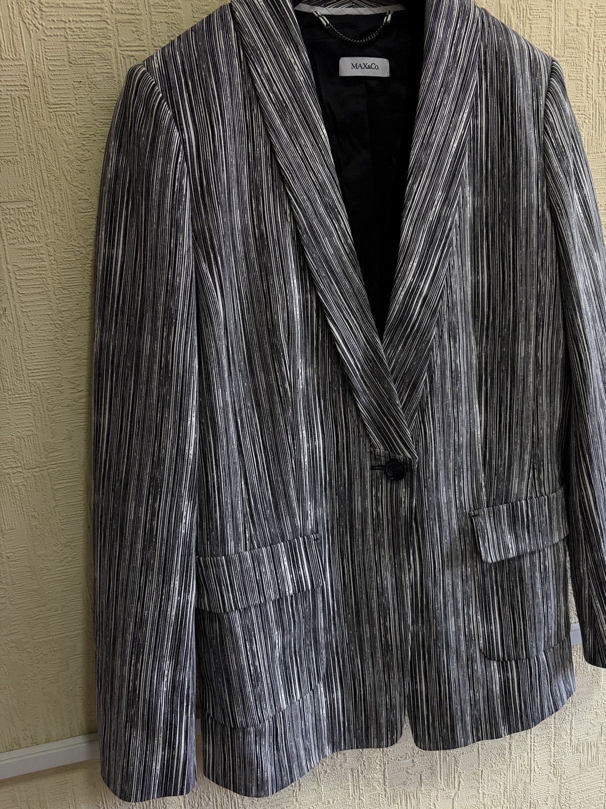 MAX&Co. MAX & Co. Max Mara Striped Tailored Blazer IT 46 US 10 Size L / US 10 / IT 46 - 5 Thumbnail
