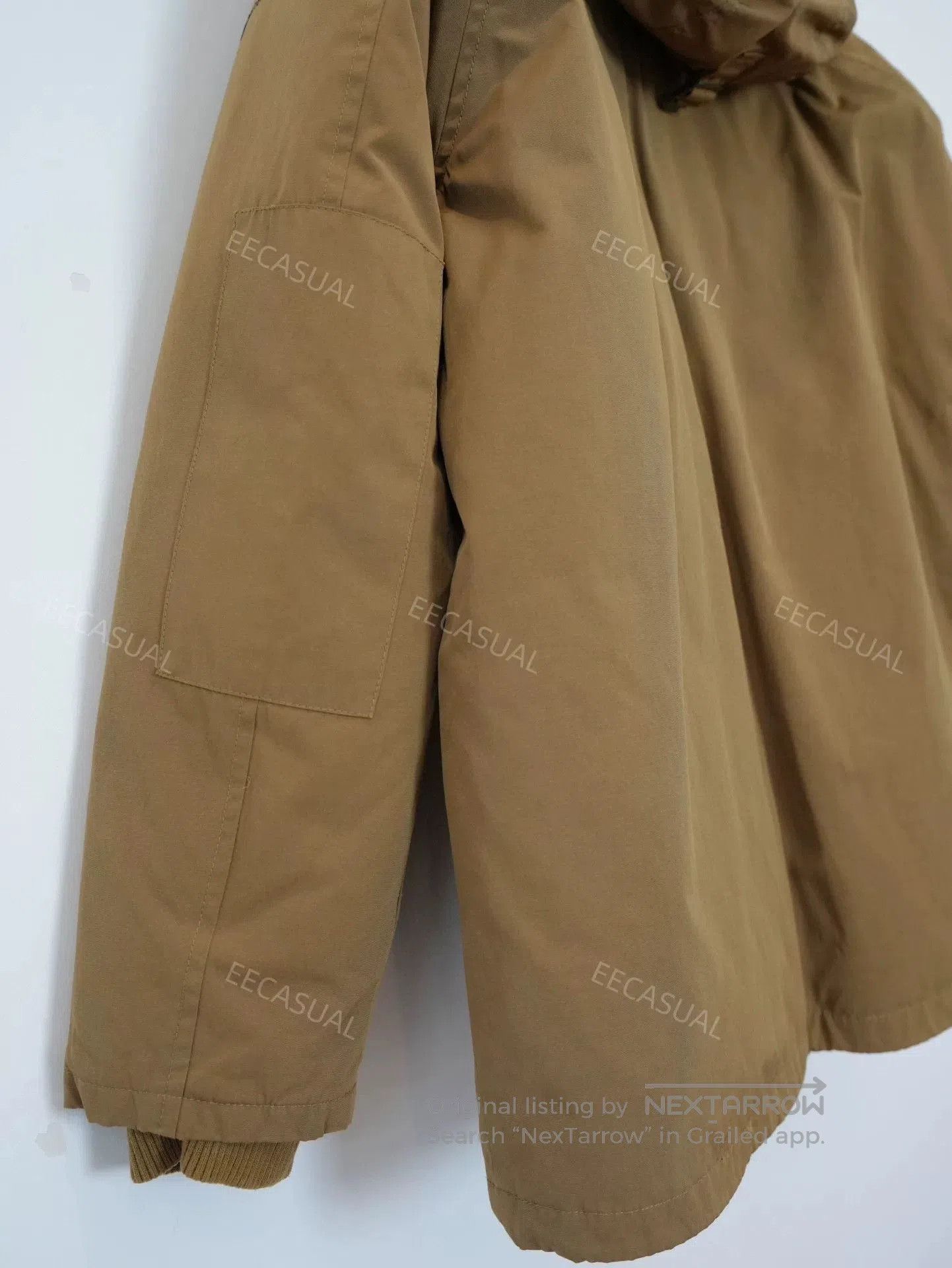 Stussy Stussy Brown Hooded Down Jacket. Size US L / EU 52-54 / 3 - 9 Thumbnail