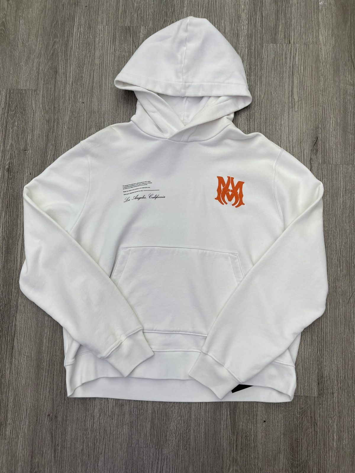 Amiri Amiri military Specs hoodie (white/orange) Size US XL / EU 56 / 4 - 1 Thumbnail
