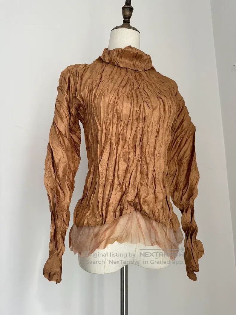 Issey Miyake Issey Miyake Yellow Long Sleeve Size L / US 10 / IT 46 - 7 Thumbnail