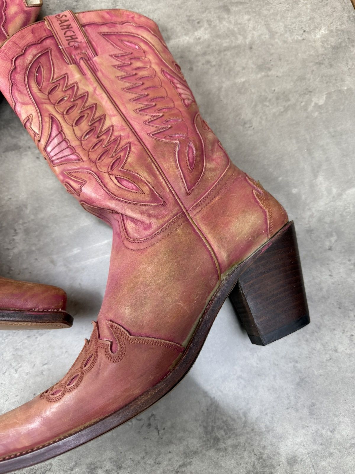 Sancho Boots Sancho Boots Custom Dyed Pink Western Cowboy Boots EU 41 Size US 11 / IT 41 - 11 Thumbnail