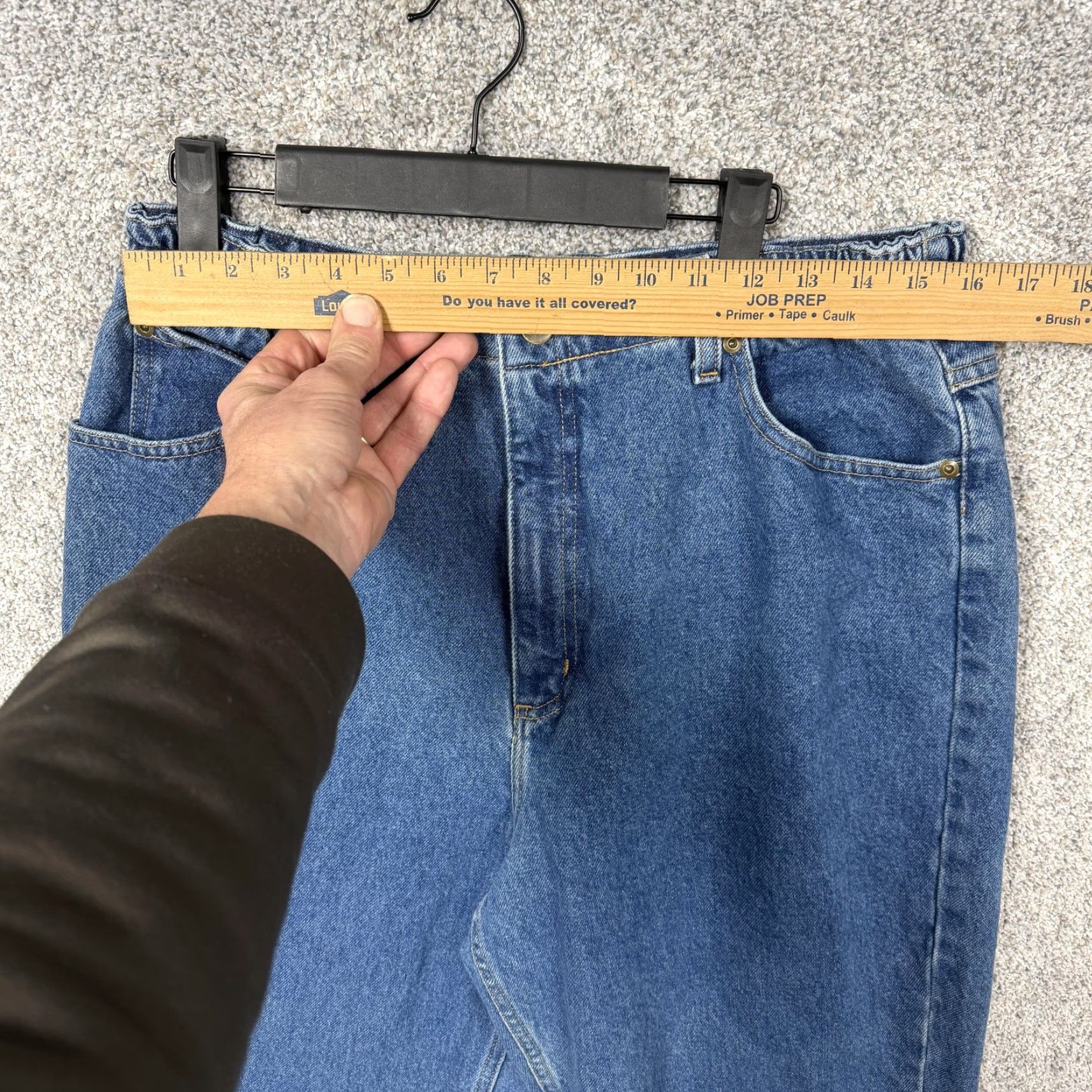 Vintage VINTAGE LL Bean Jeans Womens 16R 32x29 High Rise Relaxed Tapered 100% Cotton Blue Denim Pants Size 38" / US 16 / IT 52 - 2 Thumbnail
