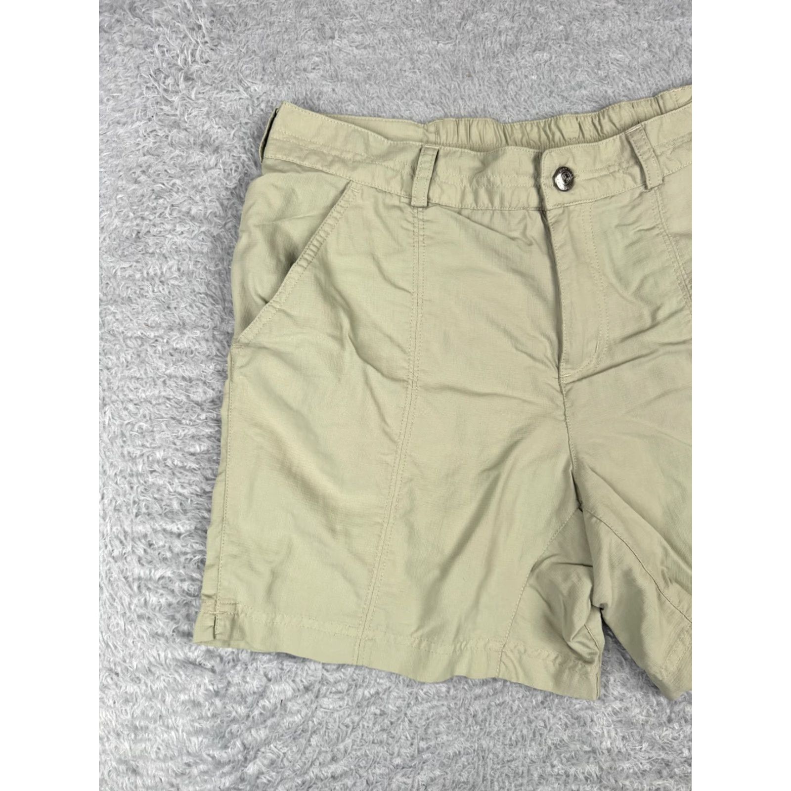 Vintage Columbia Cargo Shorts Women 10 Green 100% Nylon Stowable Hiking Camping 32x5.5 Regular Mens Womens Girls not applicable Size 32" / US 10 / IT 46 - 2 Thumbnail