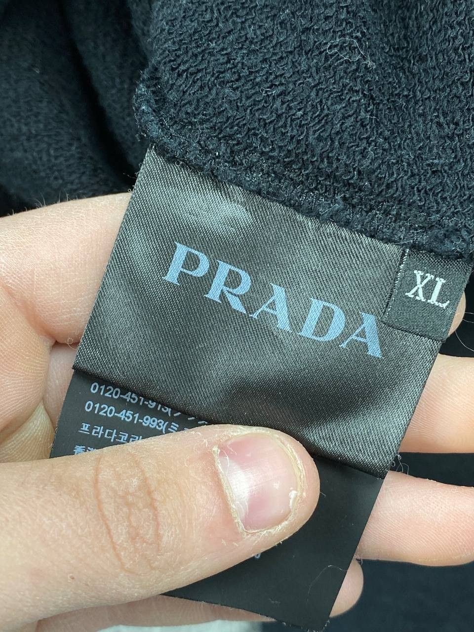 Prada Prada Black Tab Hoodie Size US XL / EU 56 / 4 - 8 Thumbnail