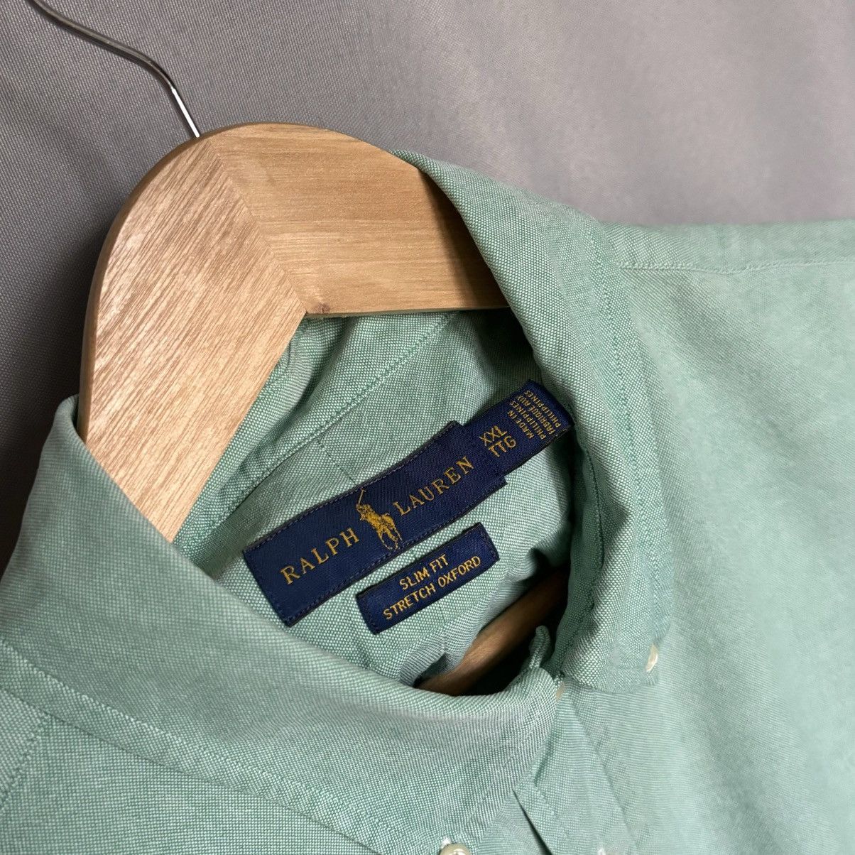 Polo Ralph Lauren Polo Ralph Lauren slim fit stretch oxford xxl green cotton Size US XXL / EU 58 / 5 - 4 Thumbnail