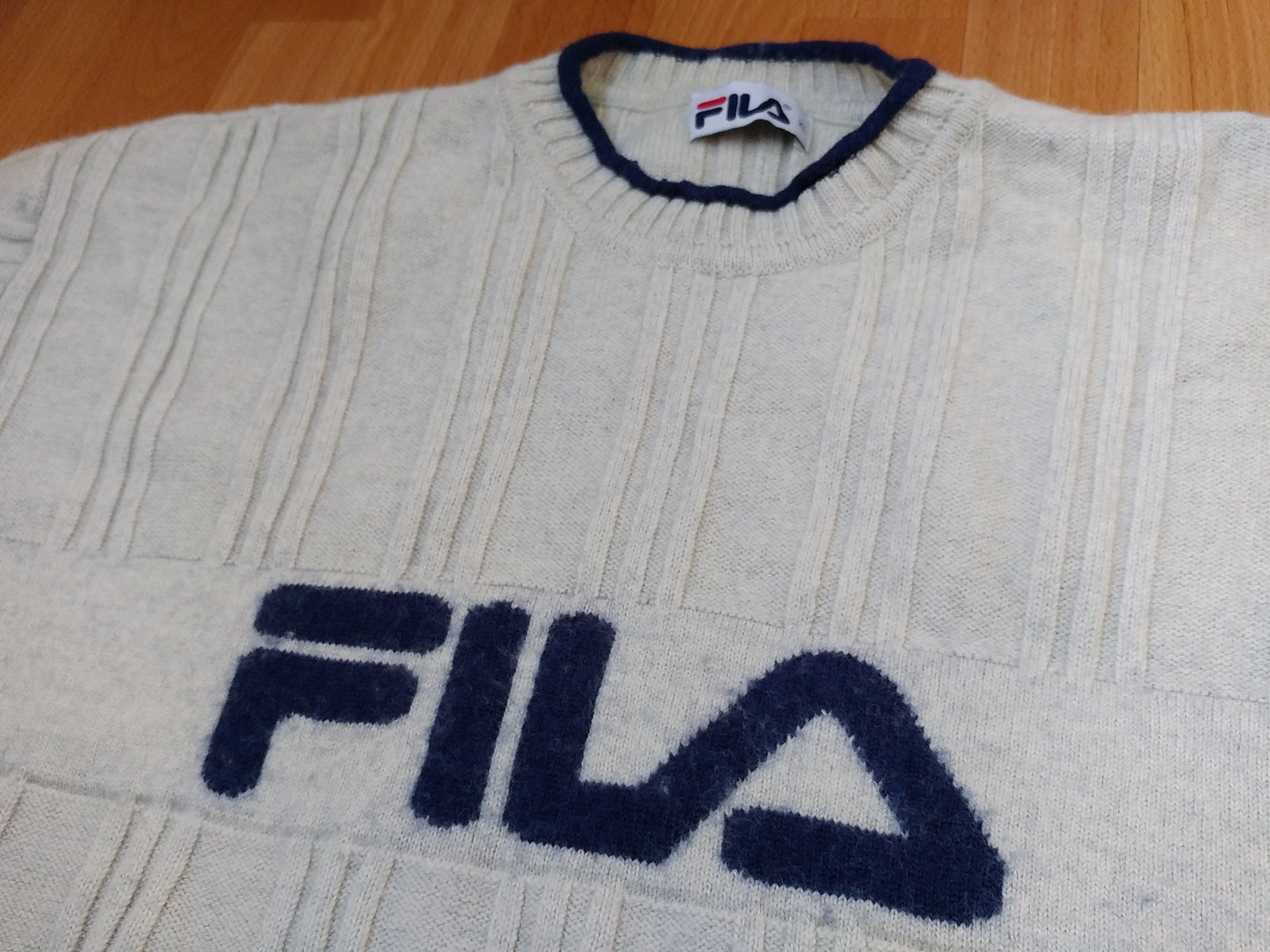 Fila × Vintage FILA sweatshirt, vintage blue fleece shirt, 90s hip-hop XL Size US XL / EU 56 / 4 - 6 Thumbnail