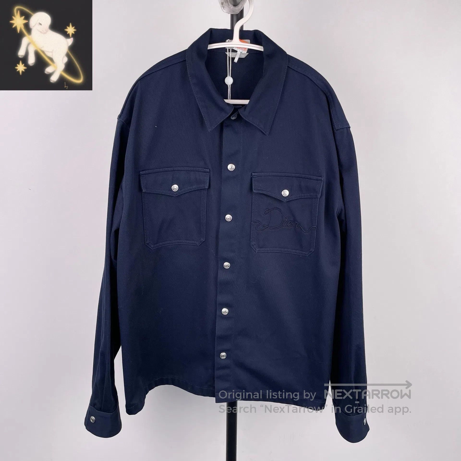Dior × Hedi Slimane Dior Homme 2004 SS04 Strip Western Denim Shirt