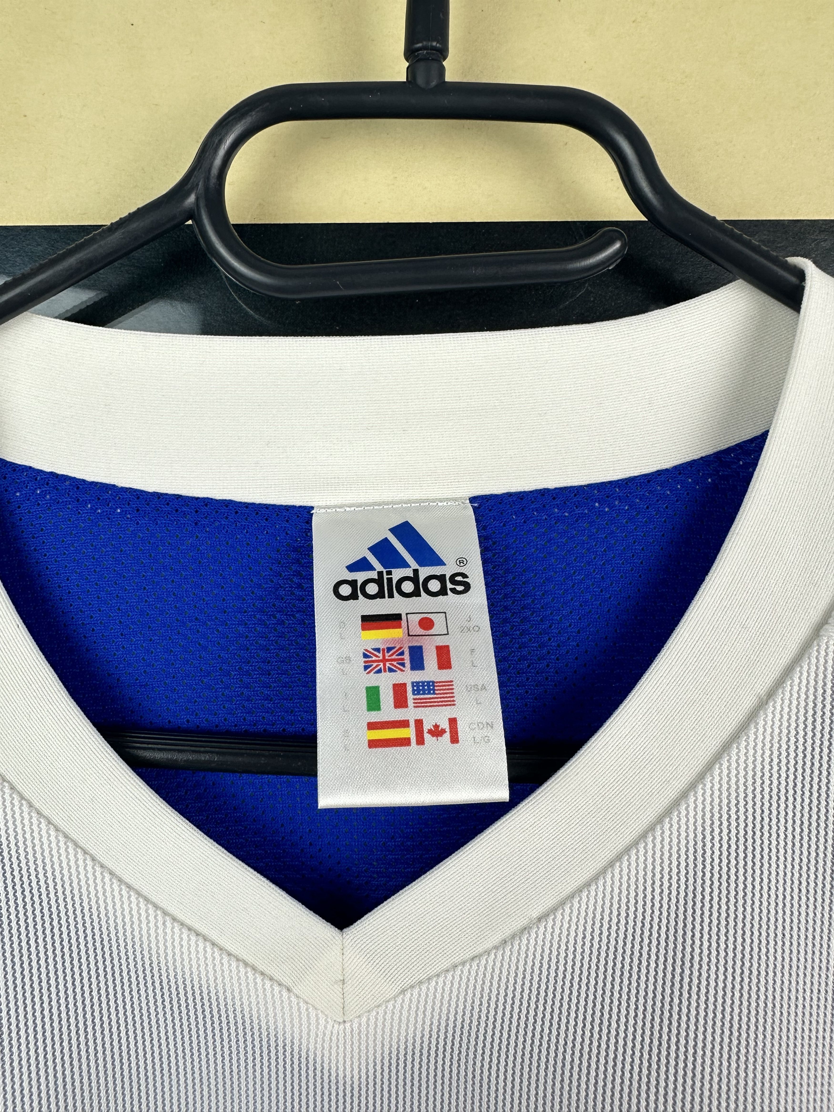 Adidas Finland football shirt 2003 Match Worn Hyypia Jersey Еуу Size US L / EU 52-54 / 3 - 6 Thumbnail