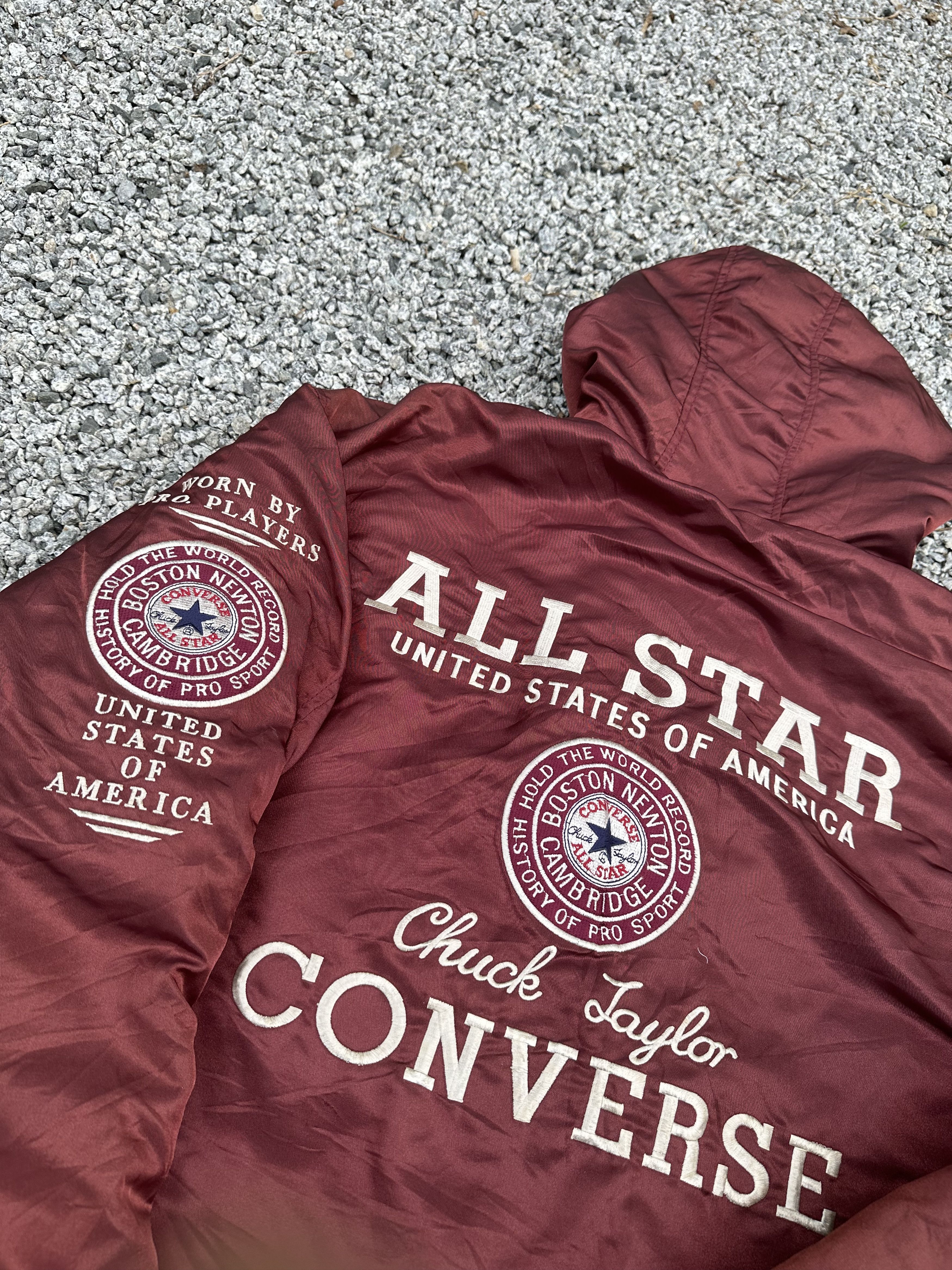 Converse Vtg 80s All Star Converse Chuck Taylor Boston Bomber Jacket Size US L / EU 52-54 / 3 - 16 Thumbnail