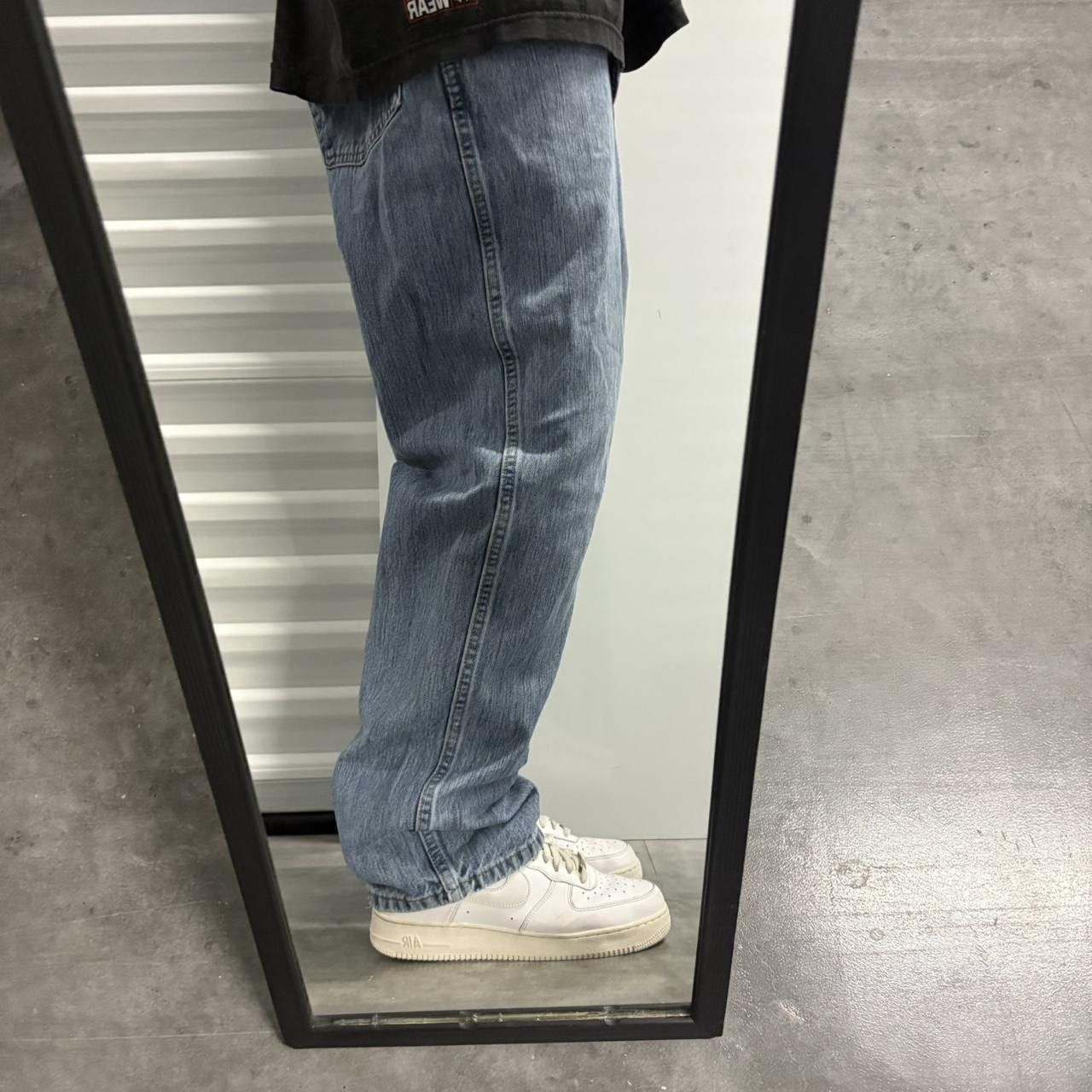 Vintage Crazy Vintage Y2K/2000s Baggy Straight Leg Medium Blue Wash Denim Jeans! Size US 32 / EU 48 - 2 Thumbnail