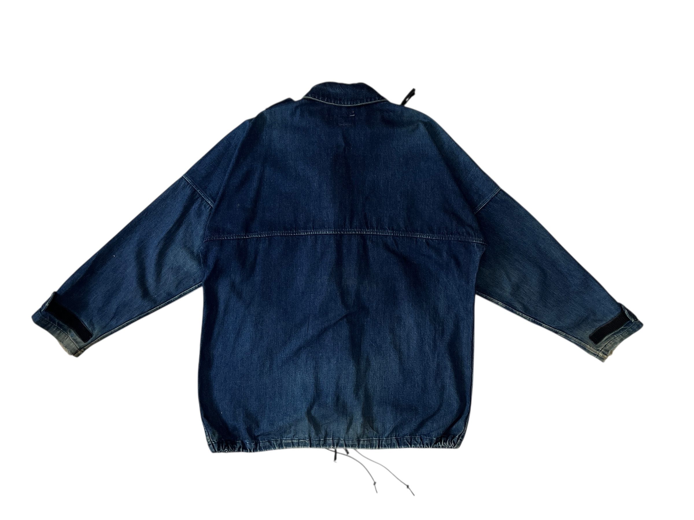 Number (N)ine Number (N)ine #9 Blue Denim Oversized Baggy Jacket Size US M / EU 48-50 / 2 - 2 Thumbnail