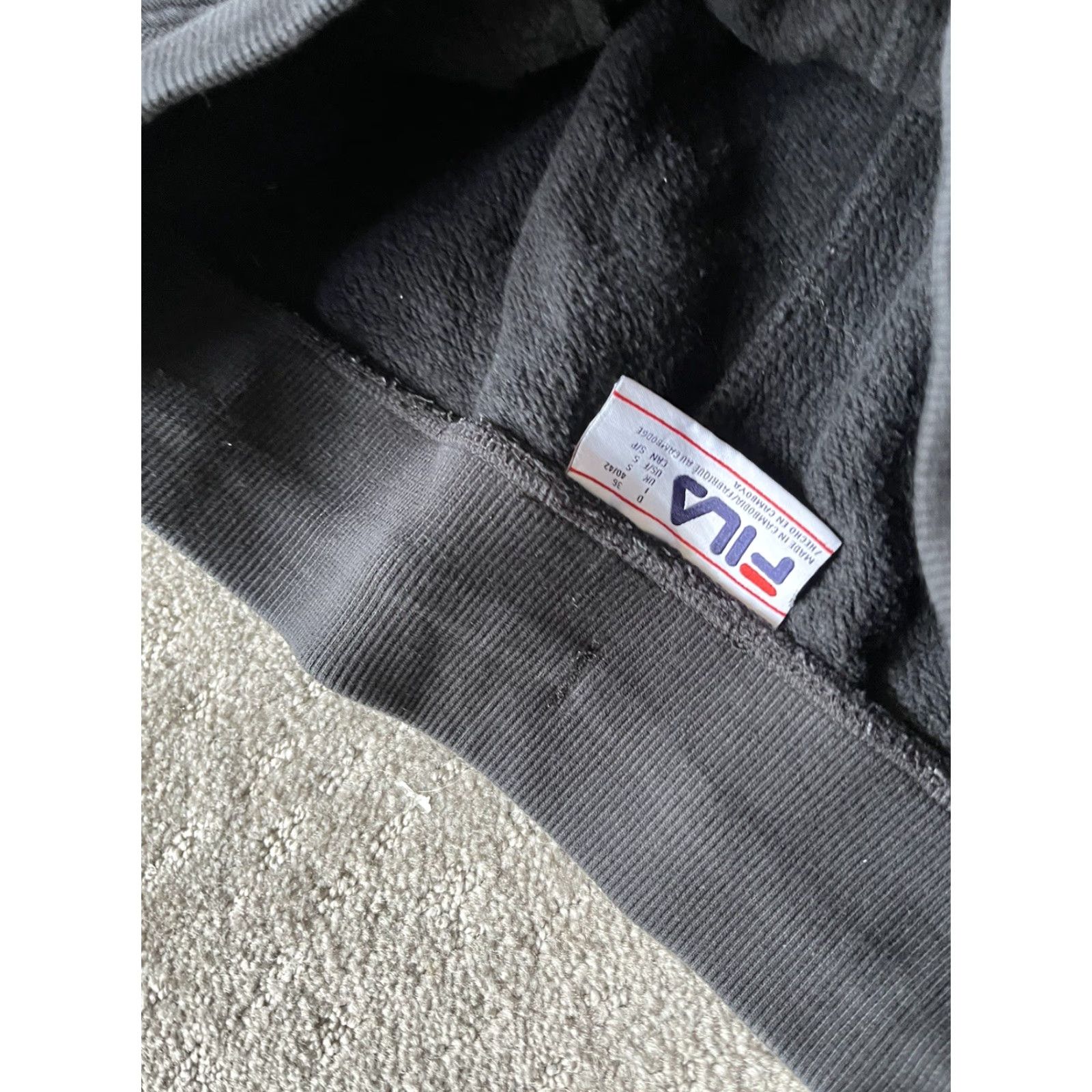 Fila FILA Sweatpants Adult Small Black Joggers Drawstring Tapered Solid Mens Size US 29 - 5 Thumbnail