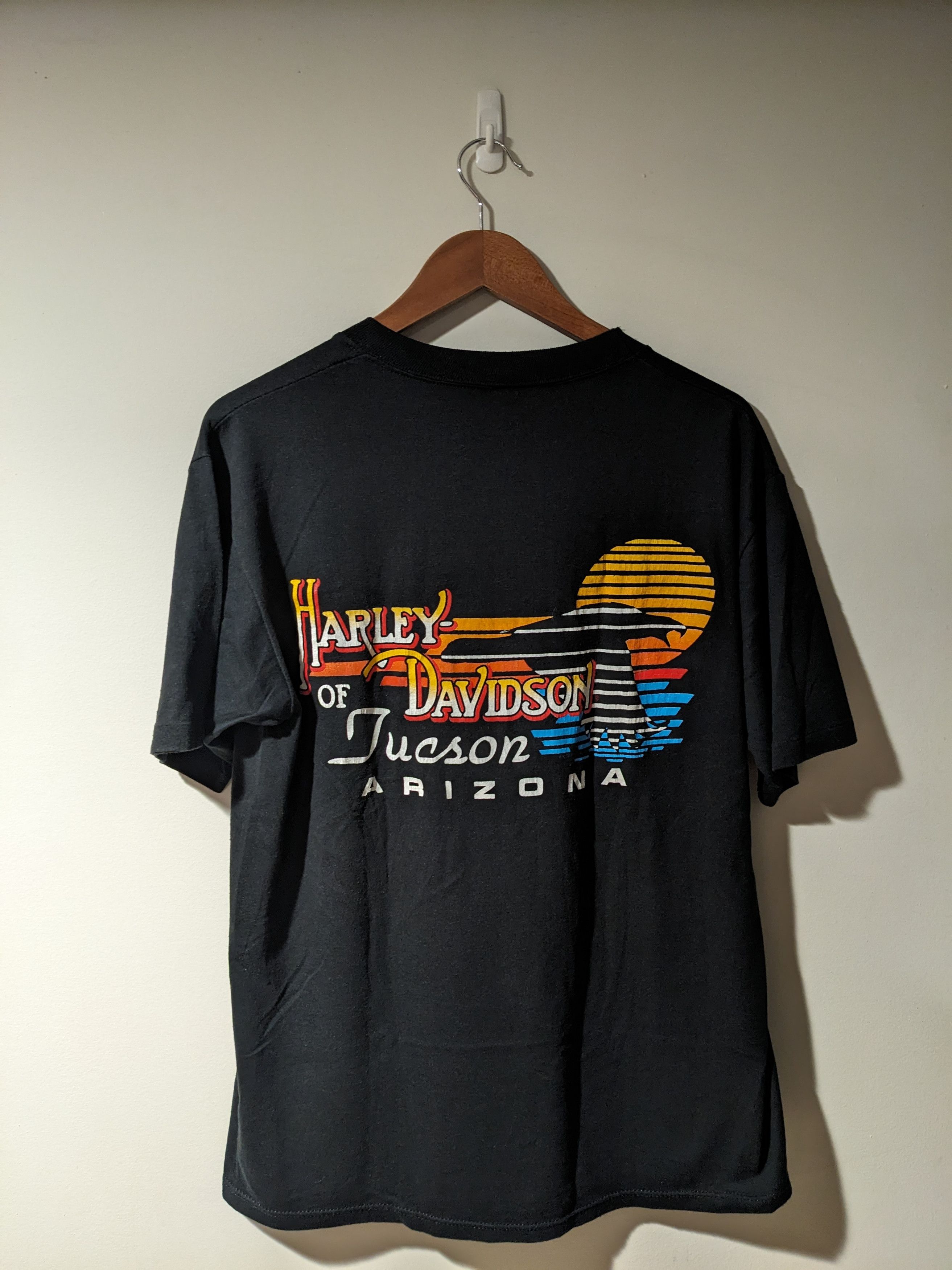 Harley Davidson × Vintage Vintage 1985 Harley Davidson Motorcycle Bike Week T-Shirt Size US XL / EU 56 / 4 - 6 Thumbnail