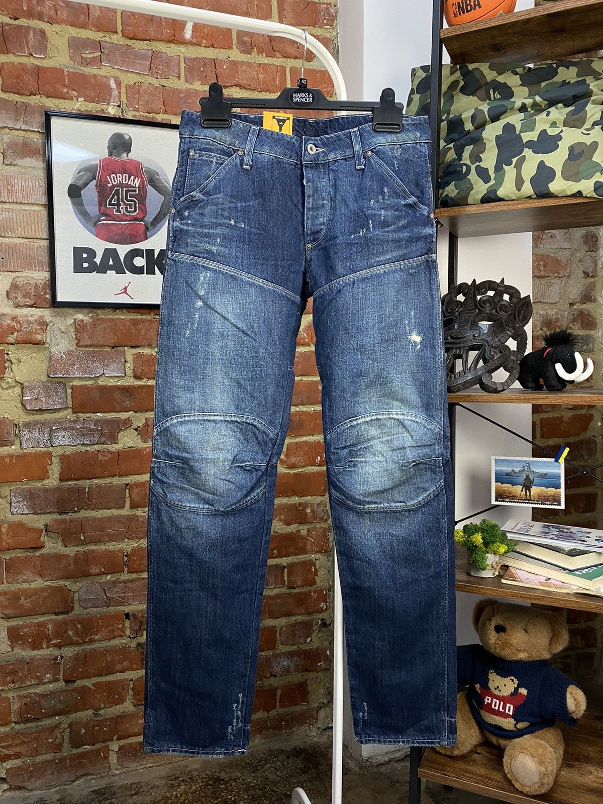 G-Star × Vintage NWT G-Star Raw 5620 3D Low Tapered Fit Denim Jeans Size US 31 - 1 Thumbnail