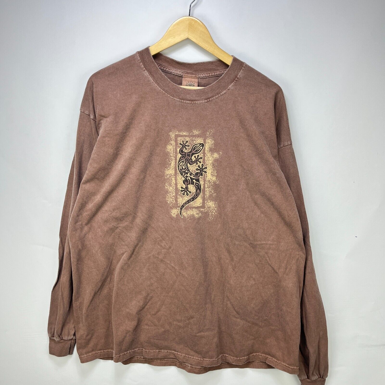 Vintage Vintage 90s Sun Faded Nature Hawaii Organic Cotton XL Gecko Size US XL / EU 56 / 4 - 1 Thumbnail
