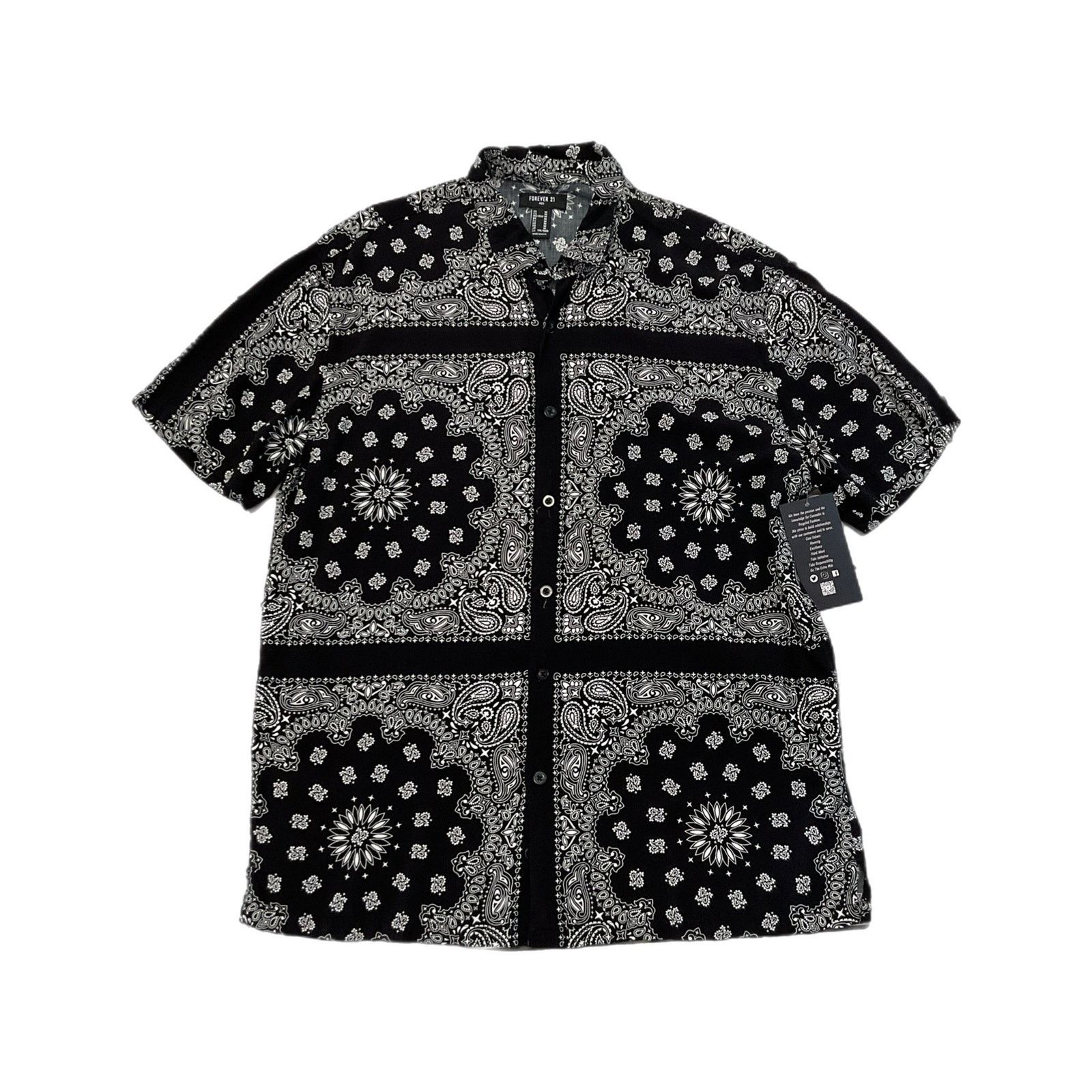 Forever 21 Forever 21 Bandana Print Button-Up Shirt Size US M / EU 48-50 / 2 - 1 Thumbnail