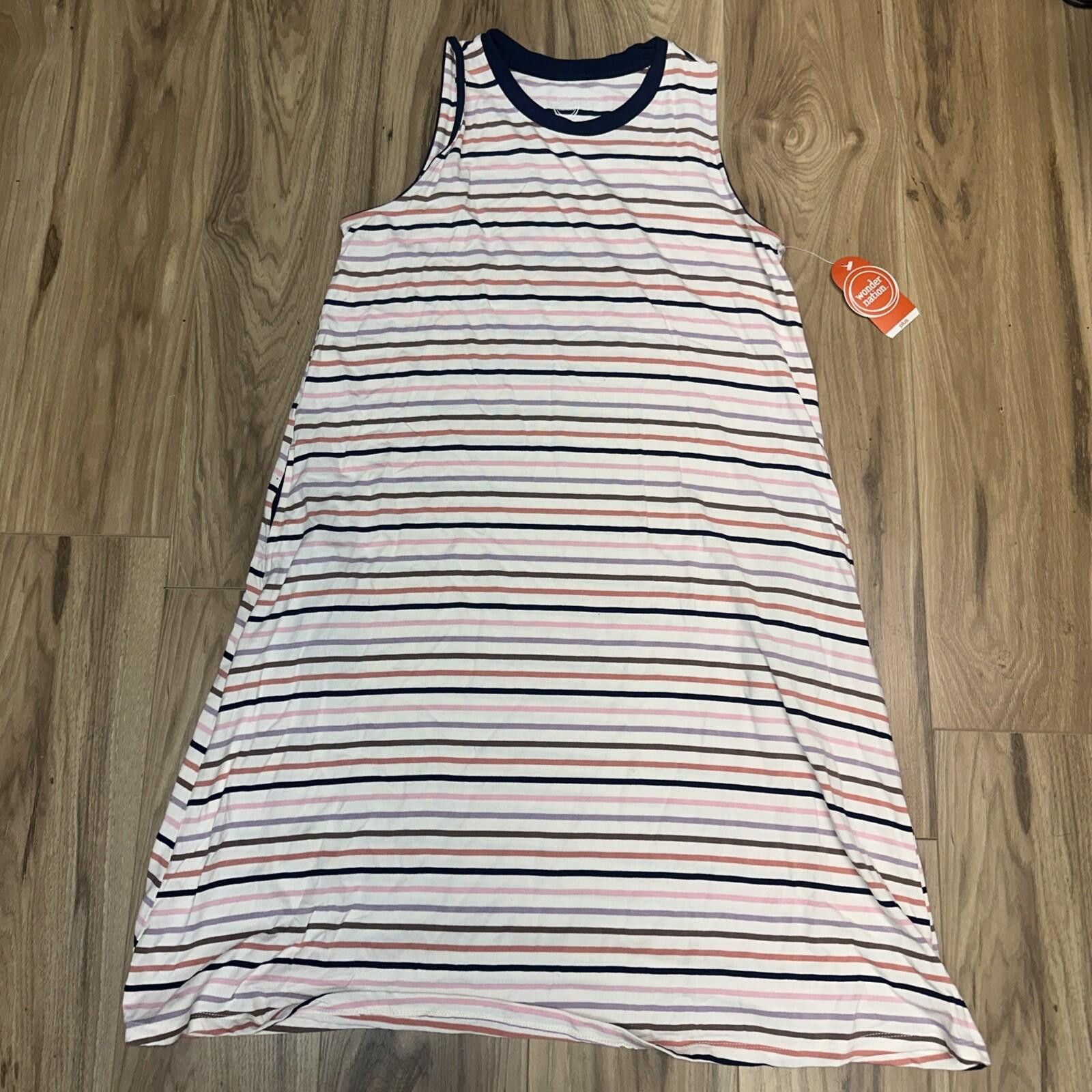 Other NWT XL/14 Wonder Nation Striped Sleeveless Dress w/Pockets Size XXL / US 16-18 / IT 52-54 - 1 Thumbnail